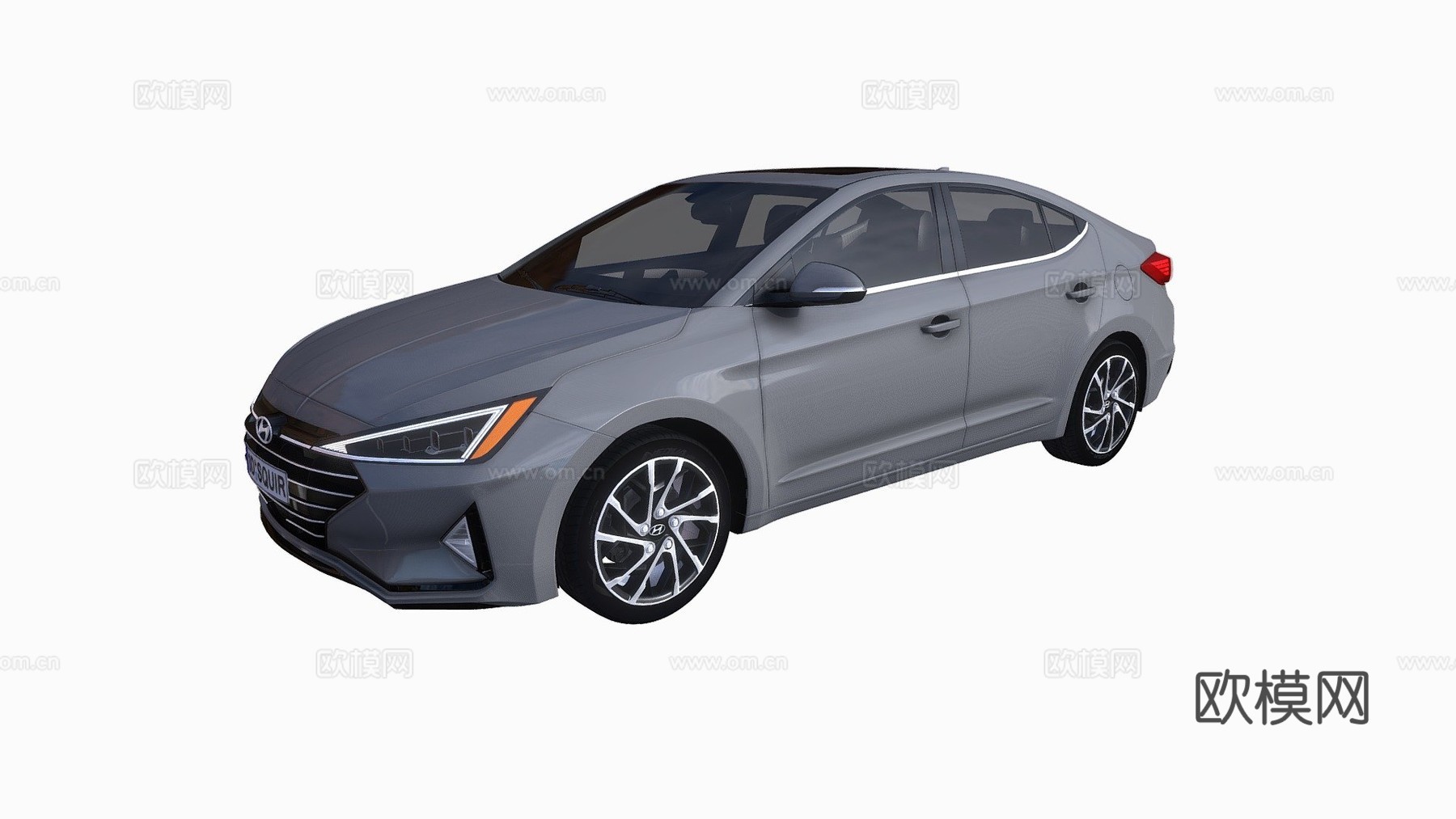 现代伊兰特2019su模型下载（渲染图1）