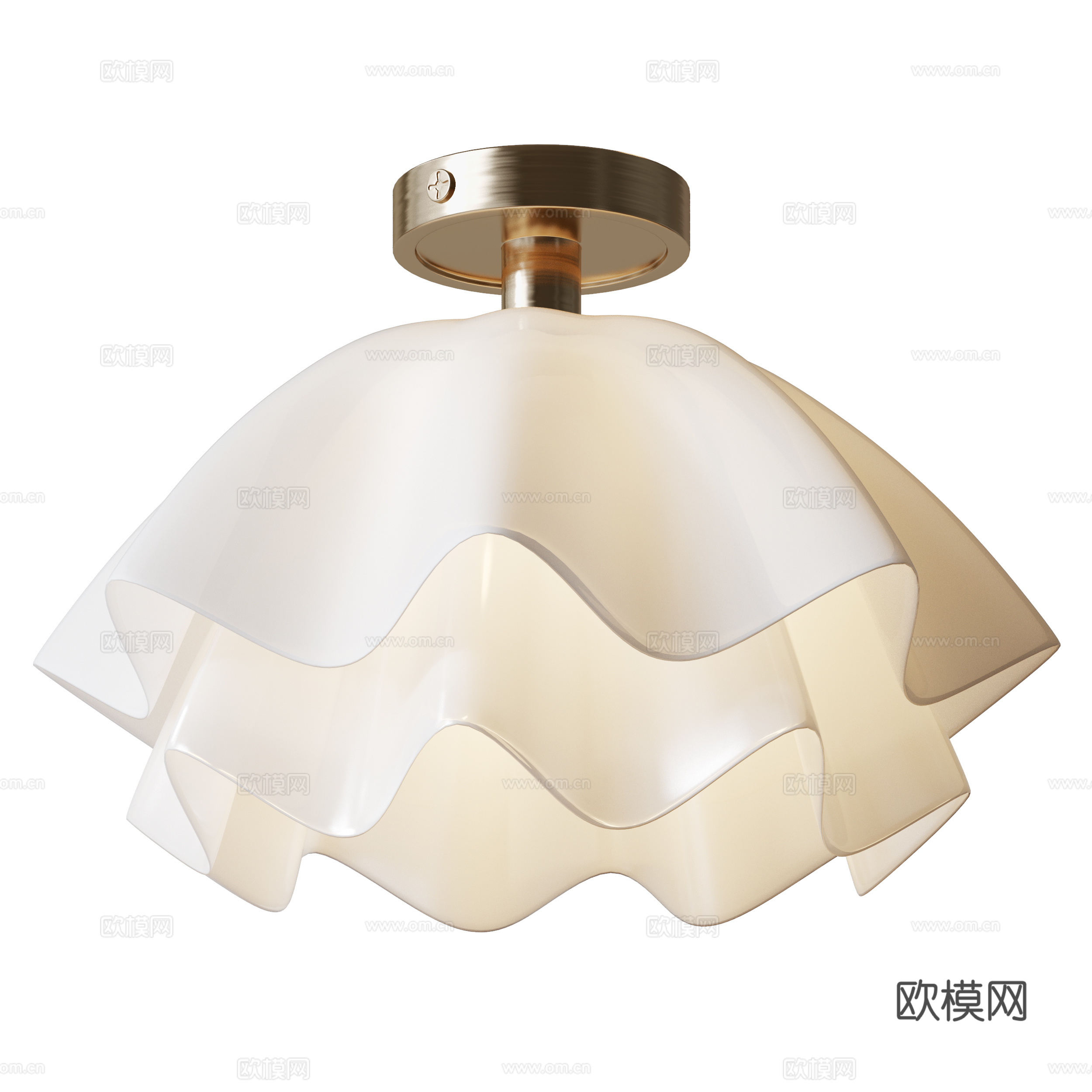 Gailon现代花瓣吸顶灯 卧室吸顶灯 儿童房吸顶灯 艺术吸3d模型下载