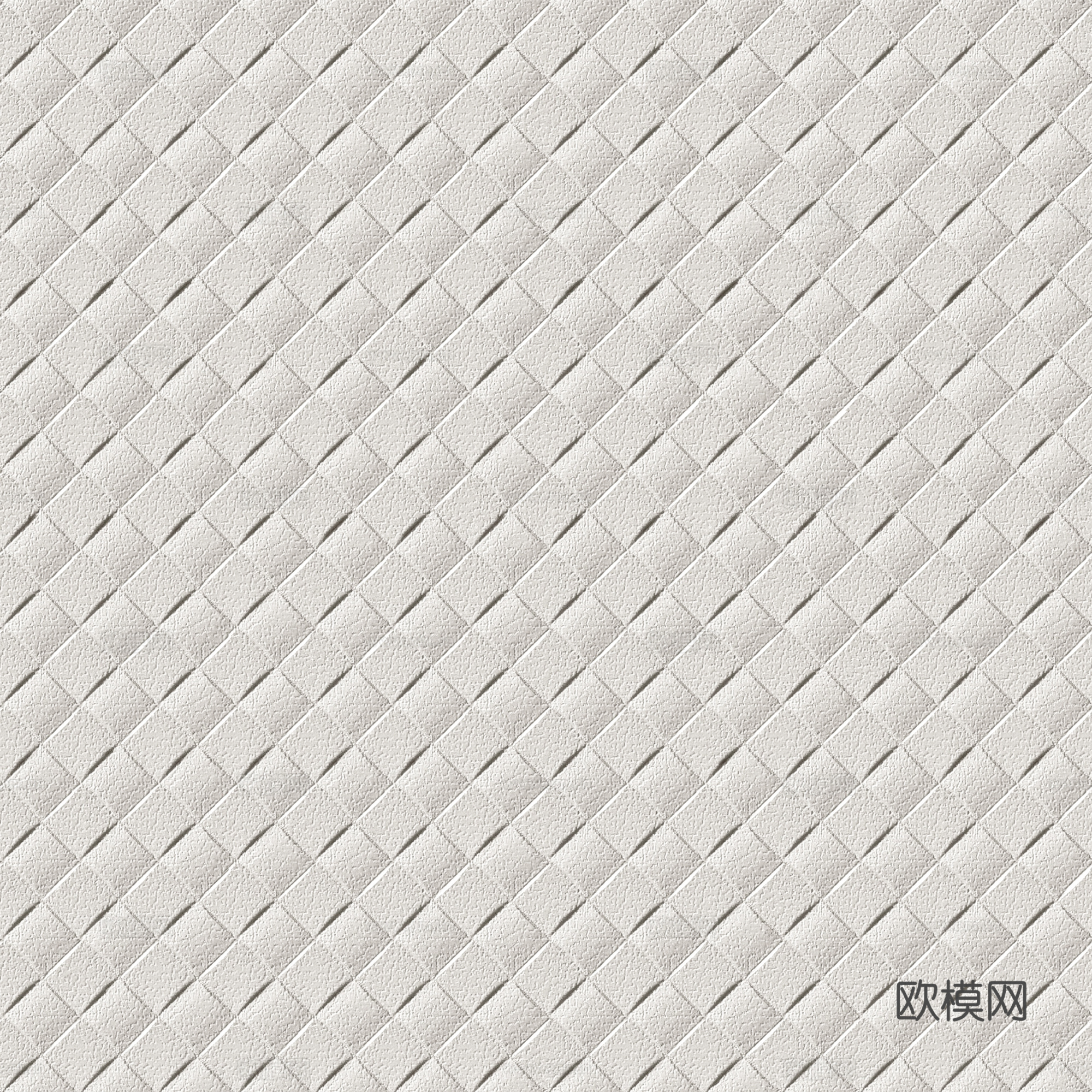 现代法式编织皮 无缝米白编制皮革贴图下载