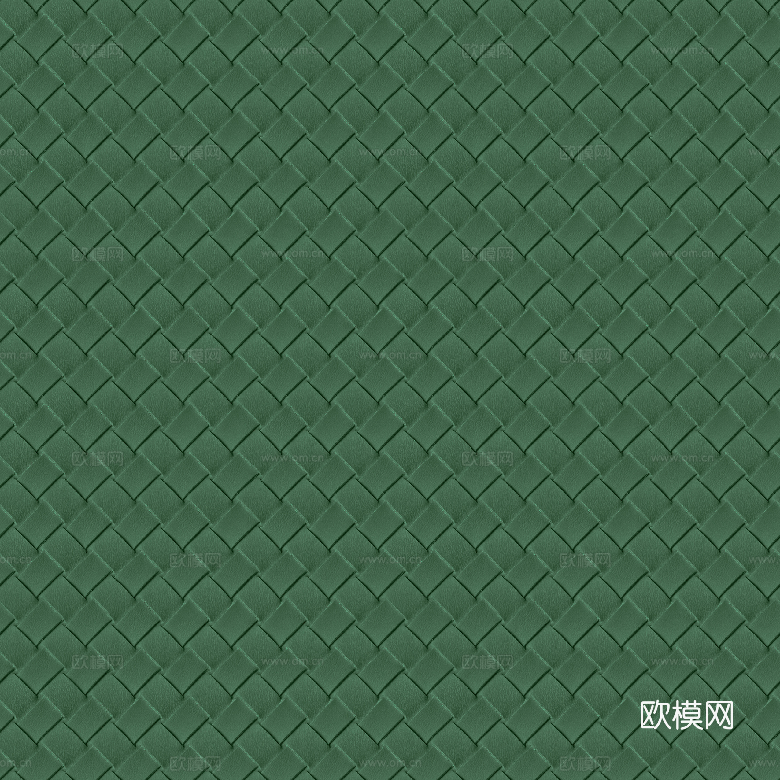 现代轻奢编织皮 绿色皮纹编织贴图下载