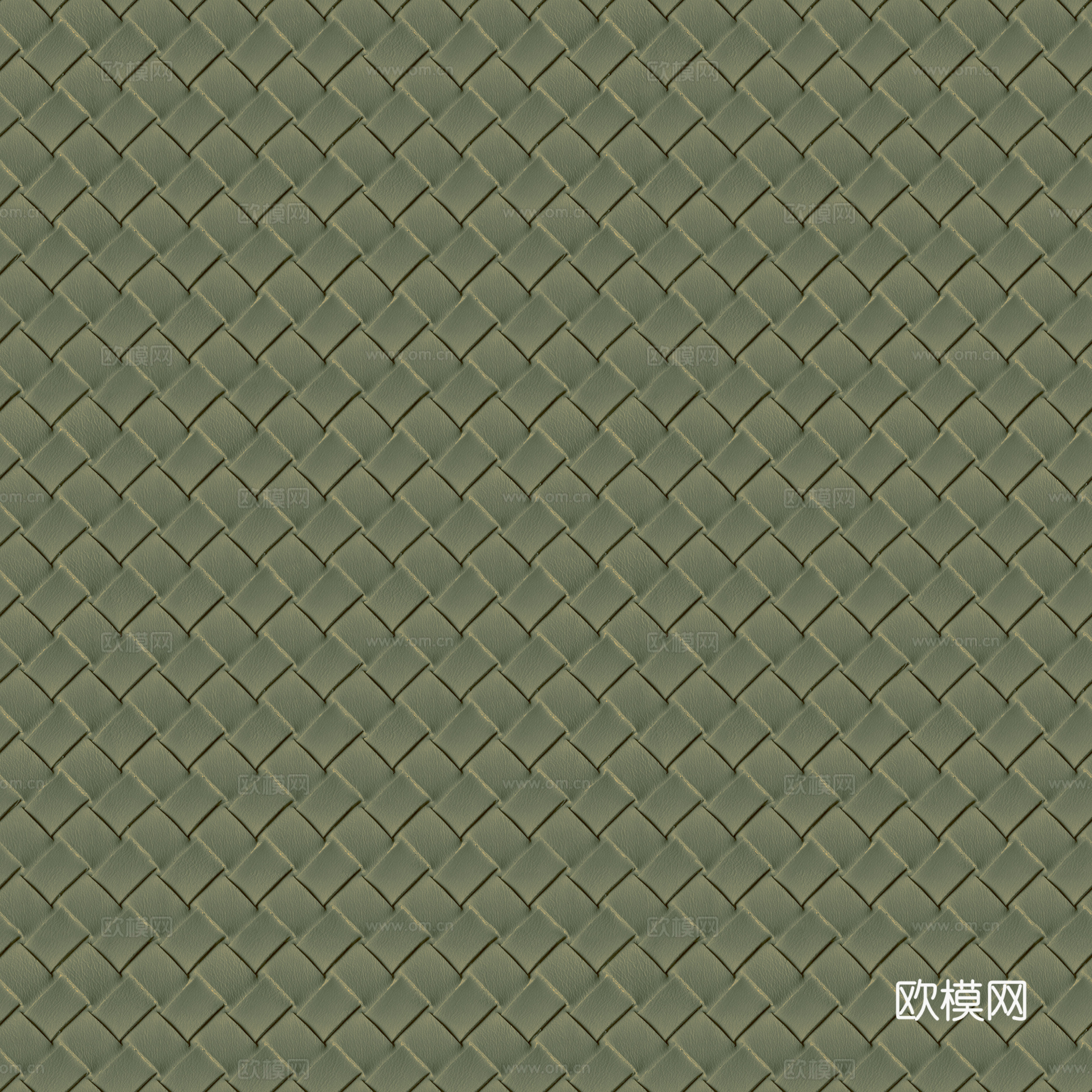 现代轻奢编织皮 绿色皮纹编织贴图下载