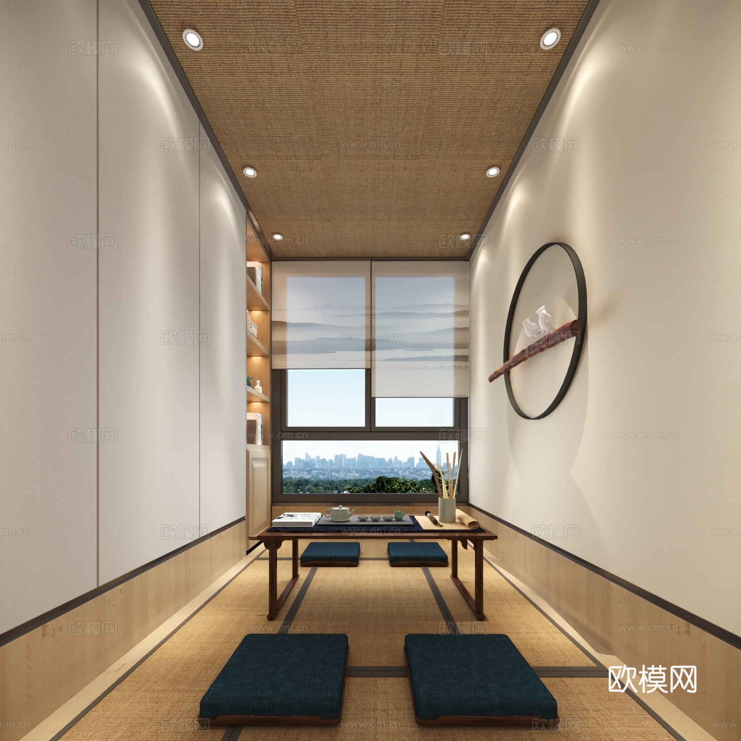 新中式茶室3D模型3d模型下载