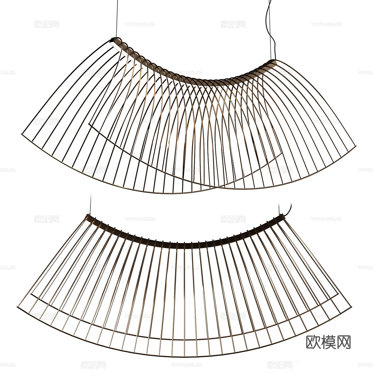 新中式吊灯 个性吊灯3d模型