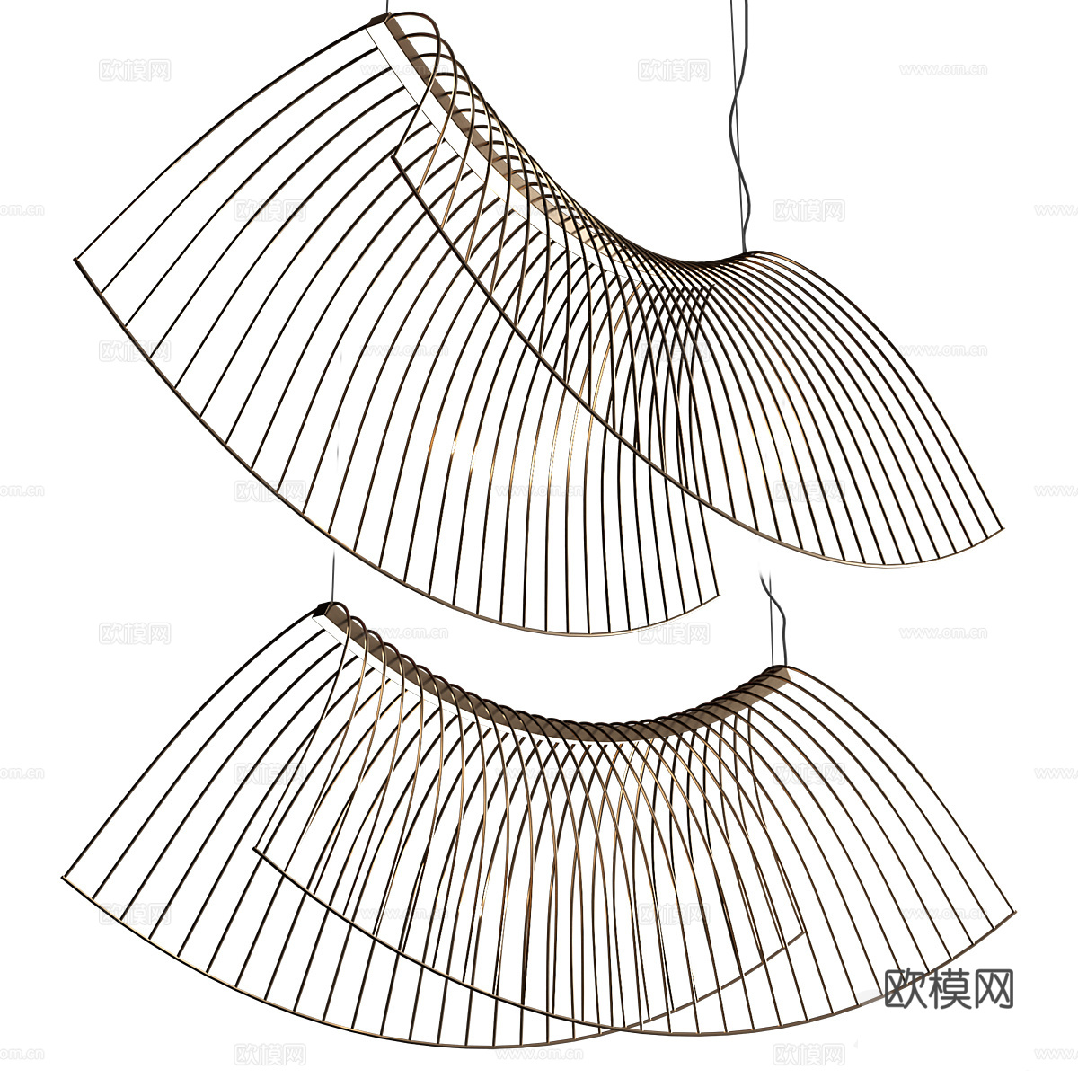 新中式吊灯 个性吊灯3d模型