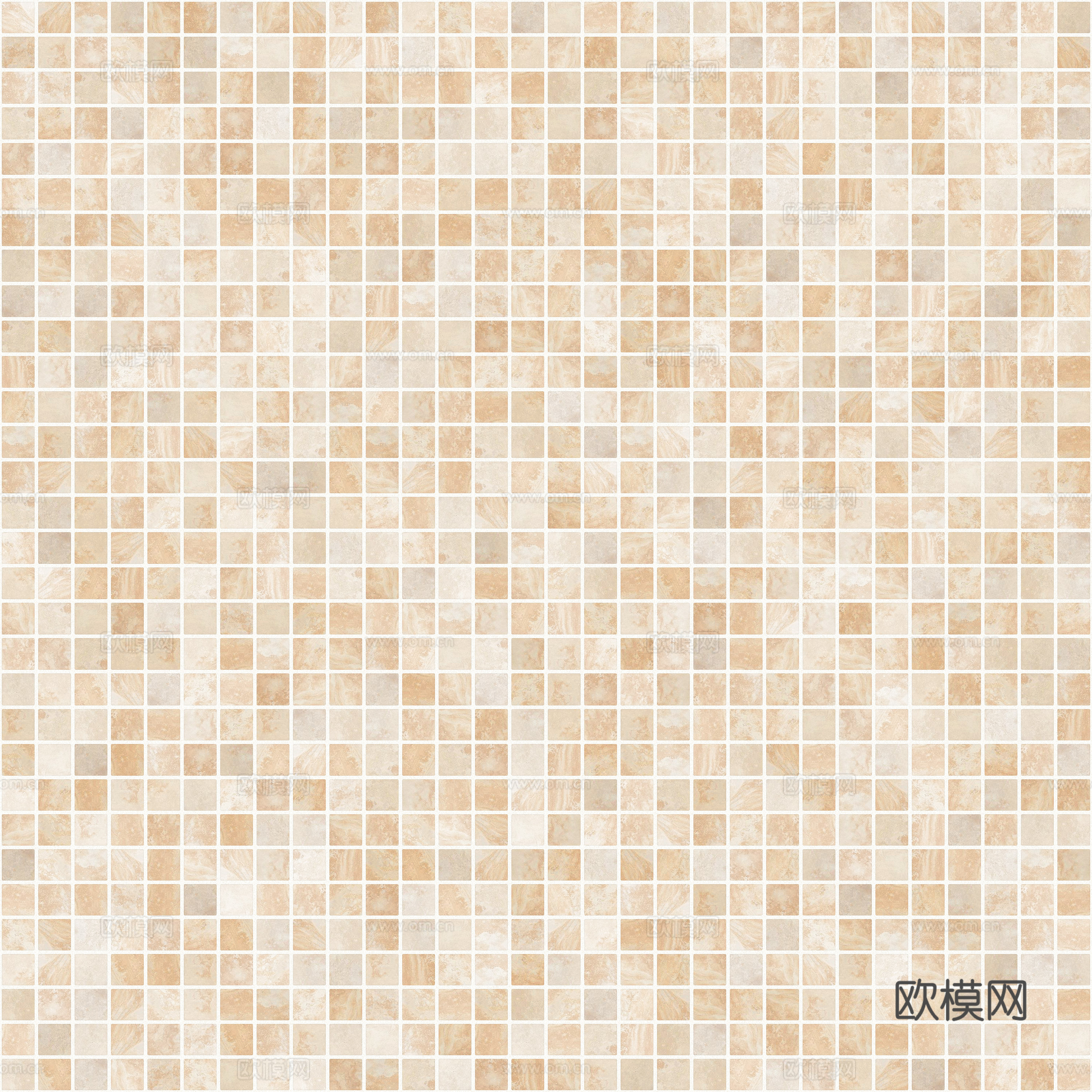 高清无缝奶油风格马赛克贴图下载