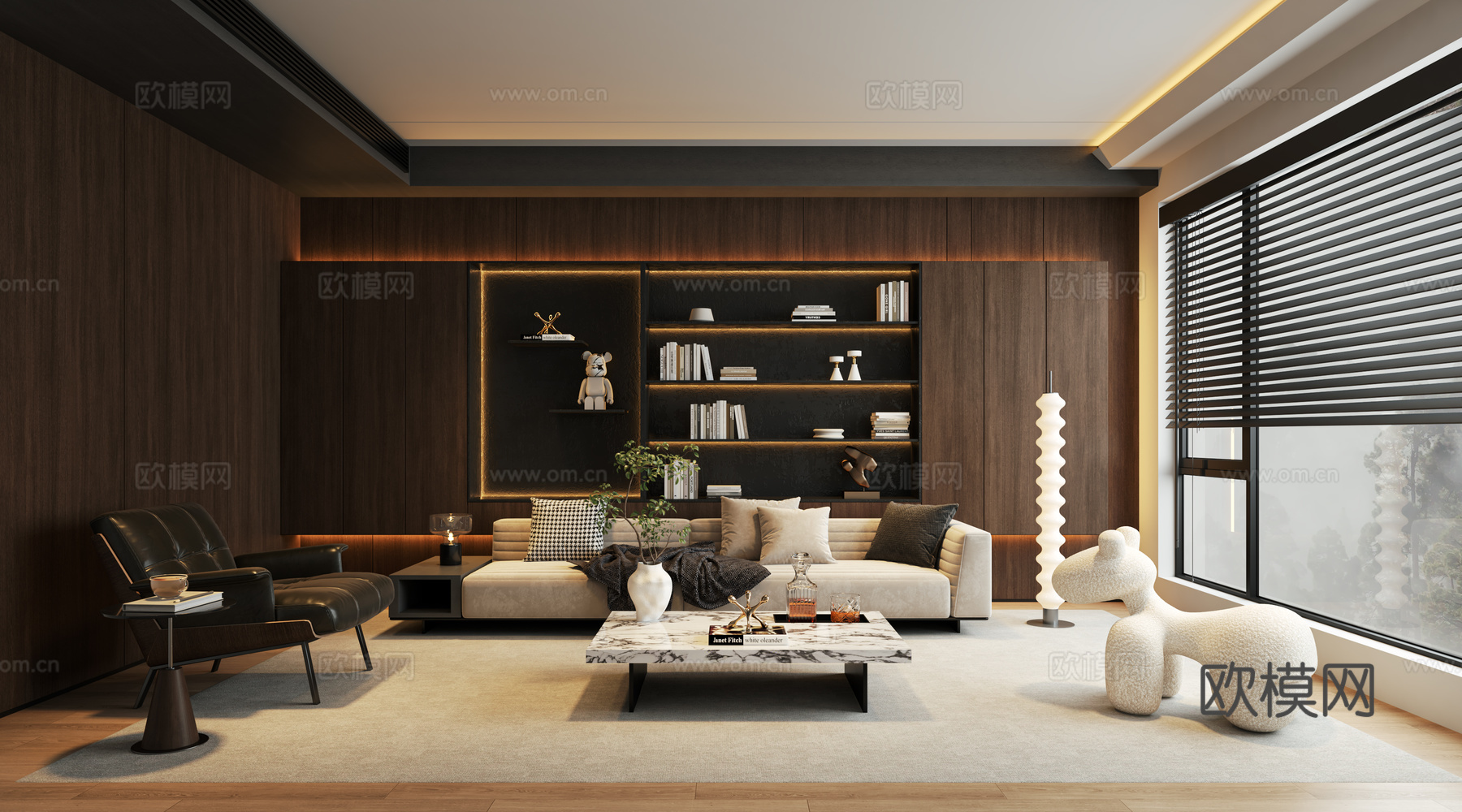 Minotti 组合沙发 客厅3d模型