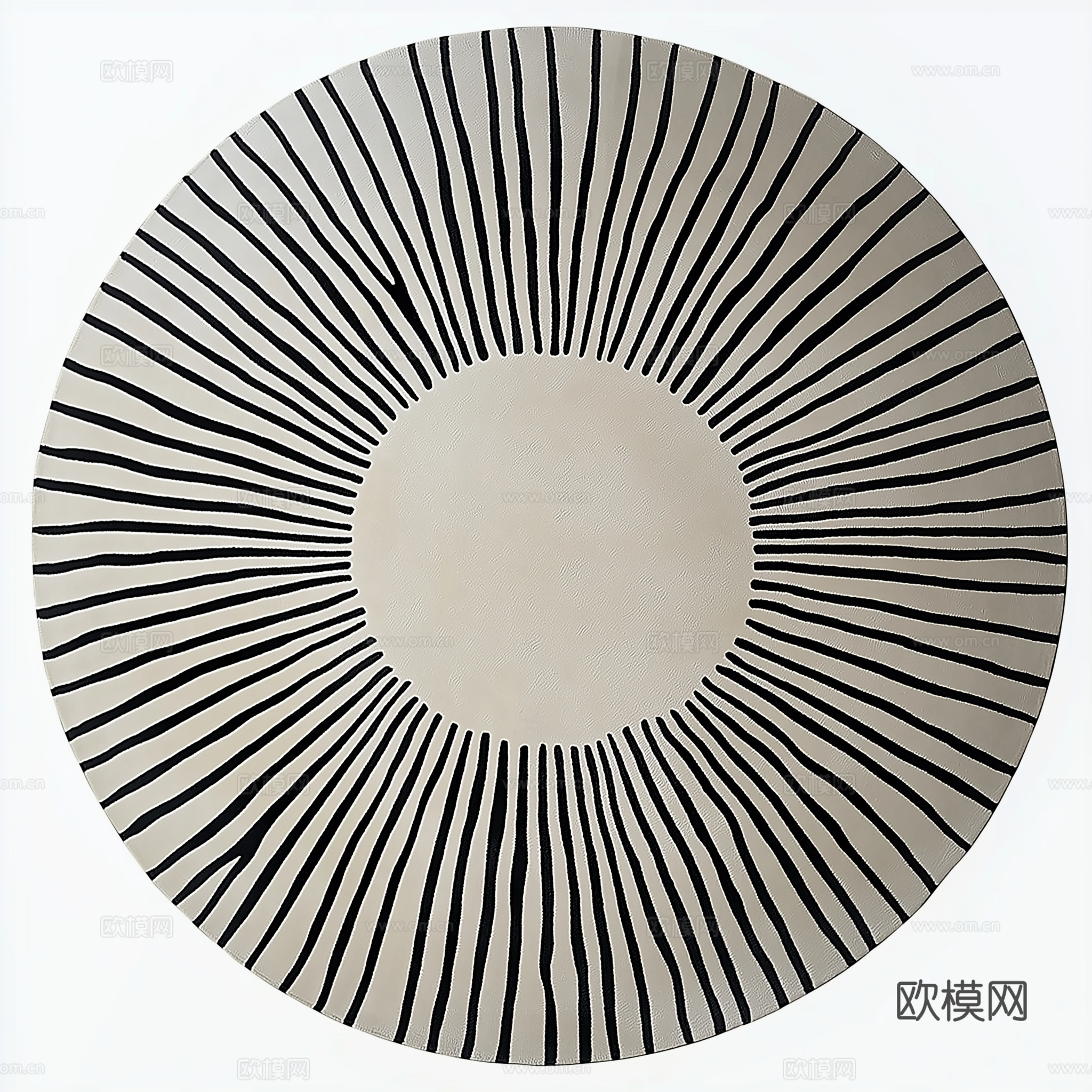 高清现代极简风格圆形地毯下载