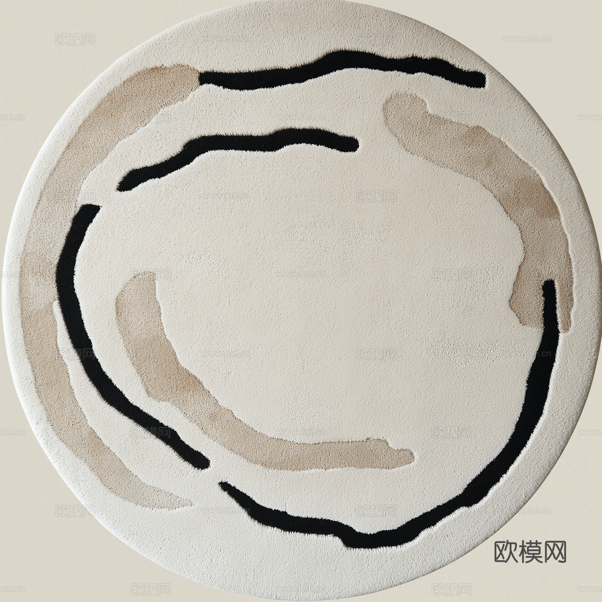 高清现代北欧风格圆形地毯下载