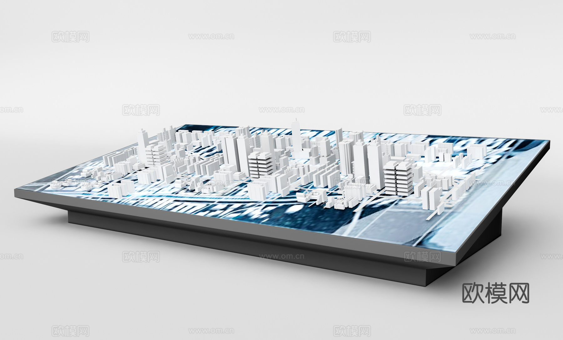 现代城市建筑沙盘3d模型