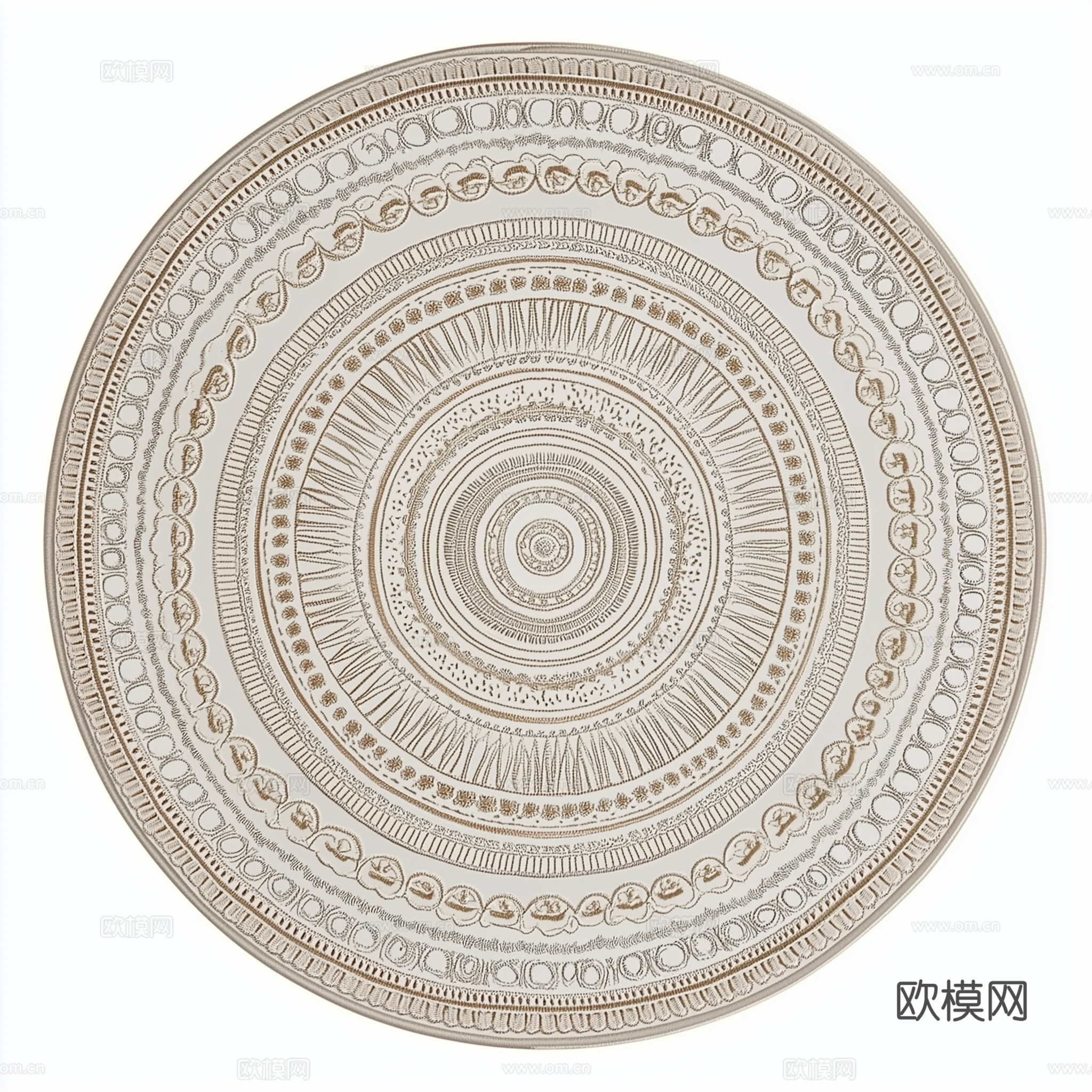 高清民族风格圆形地毯下载