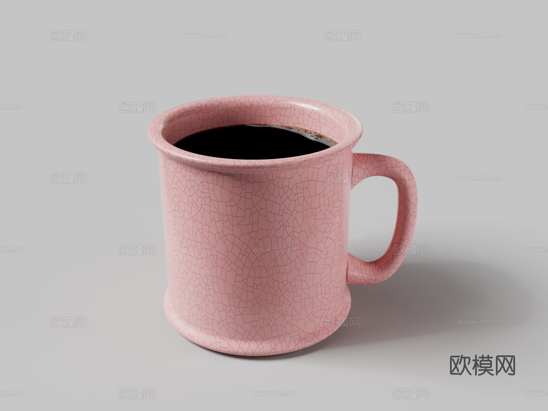 咖啡杯子 陶瓷杯 餐具3d模型下载