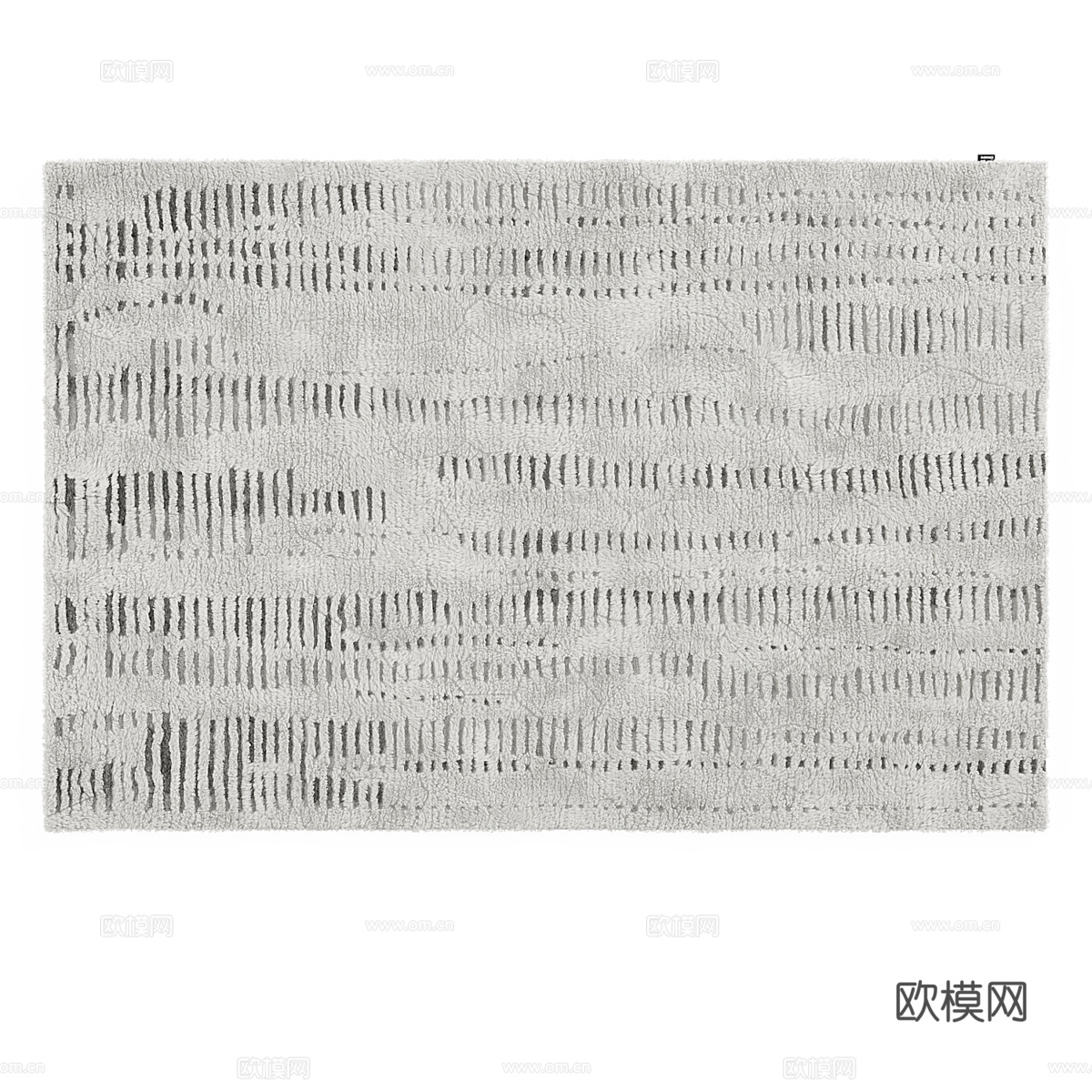 现代羊毛地毯3d模型