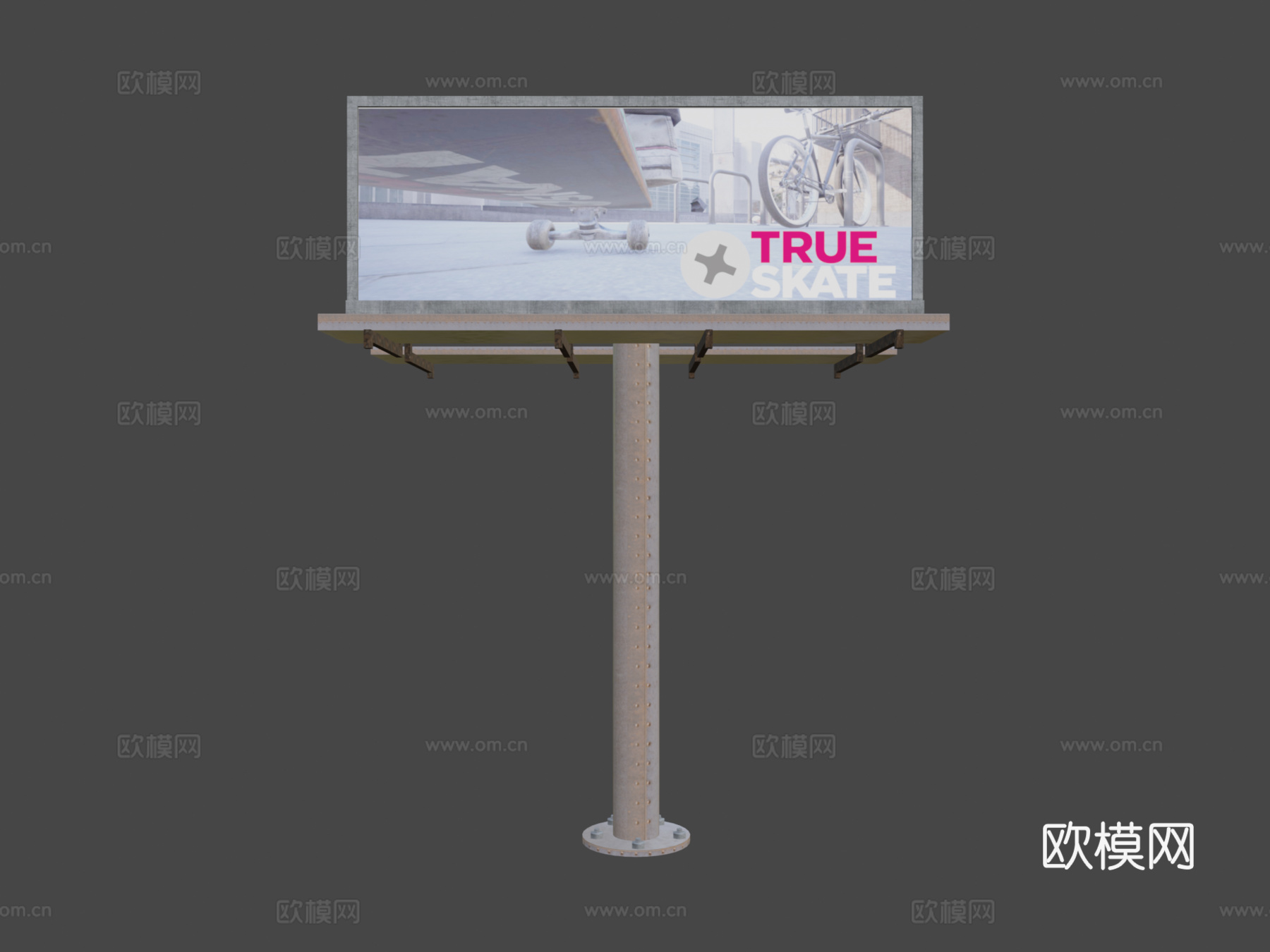 广告牌su模型下载（渲染图8）