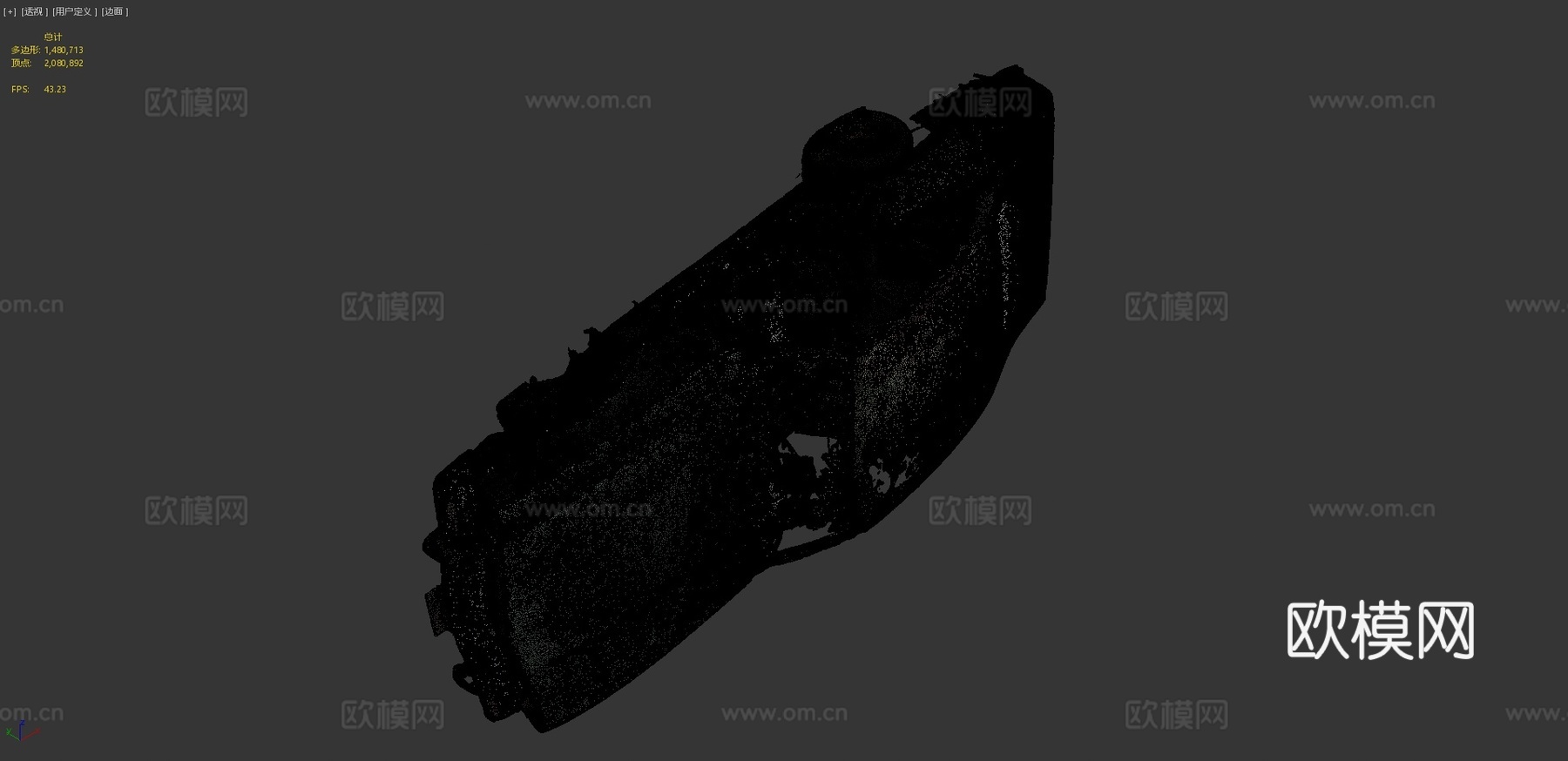 汽车残骸su模型