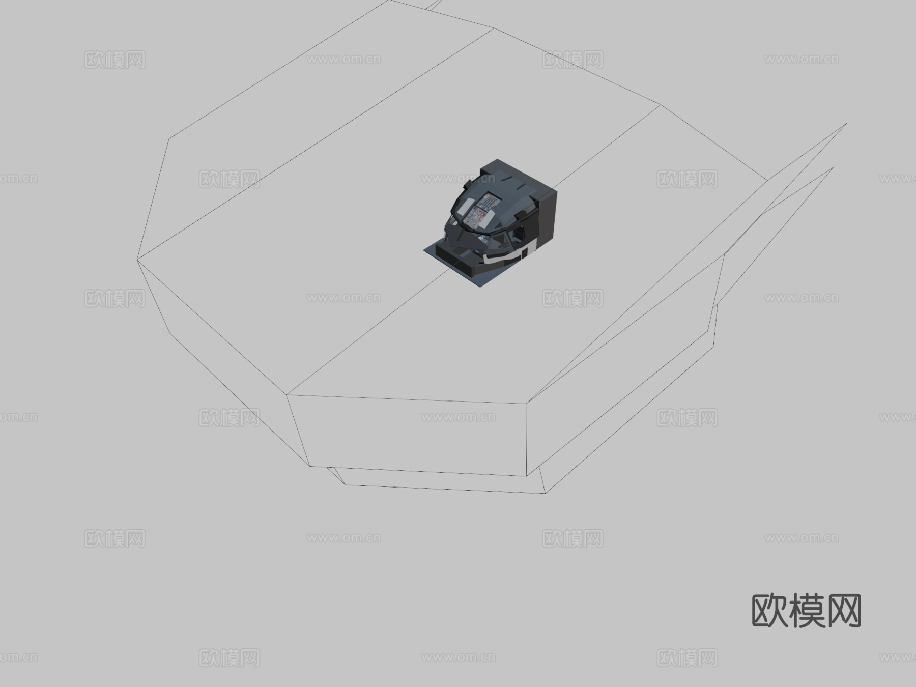 飞机驾驶舱su模型