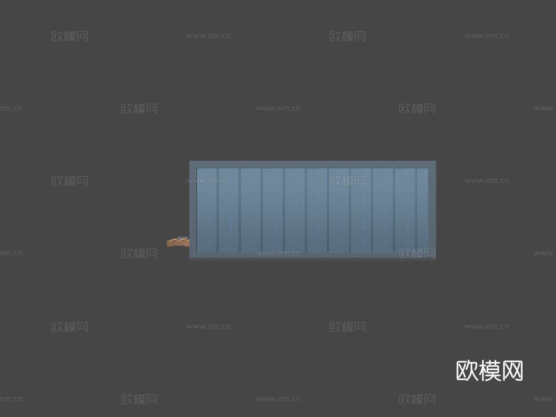 拖车 集装箱 爬梯su模型下载（渲染图6）