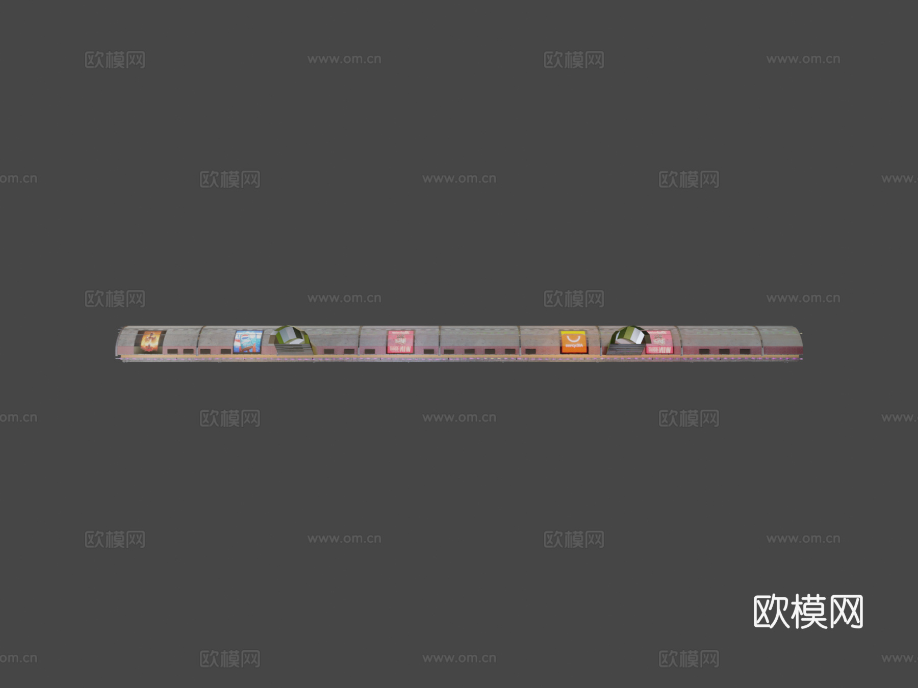 道路隧道su模型下载（渲染图7）