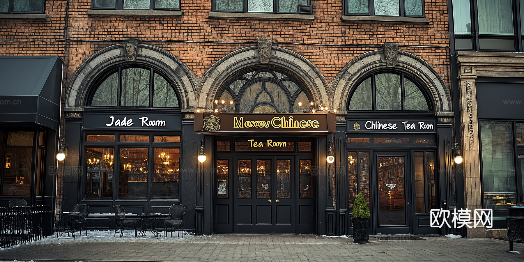 高清城市白天街道外景下载