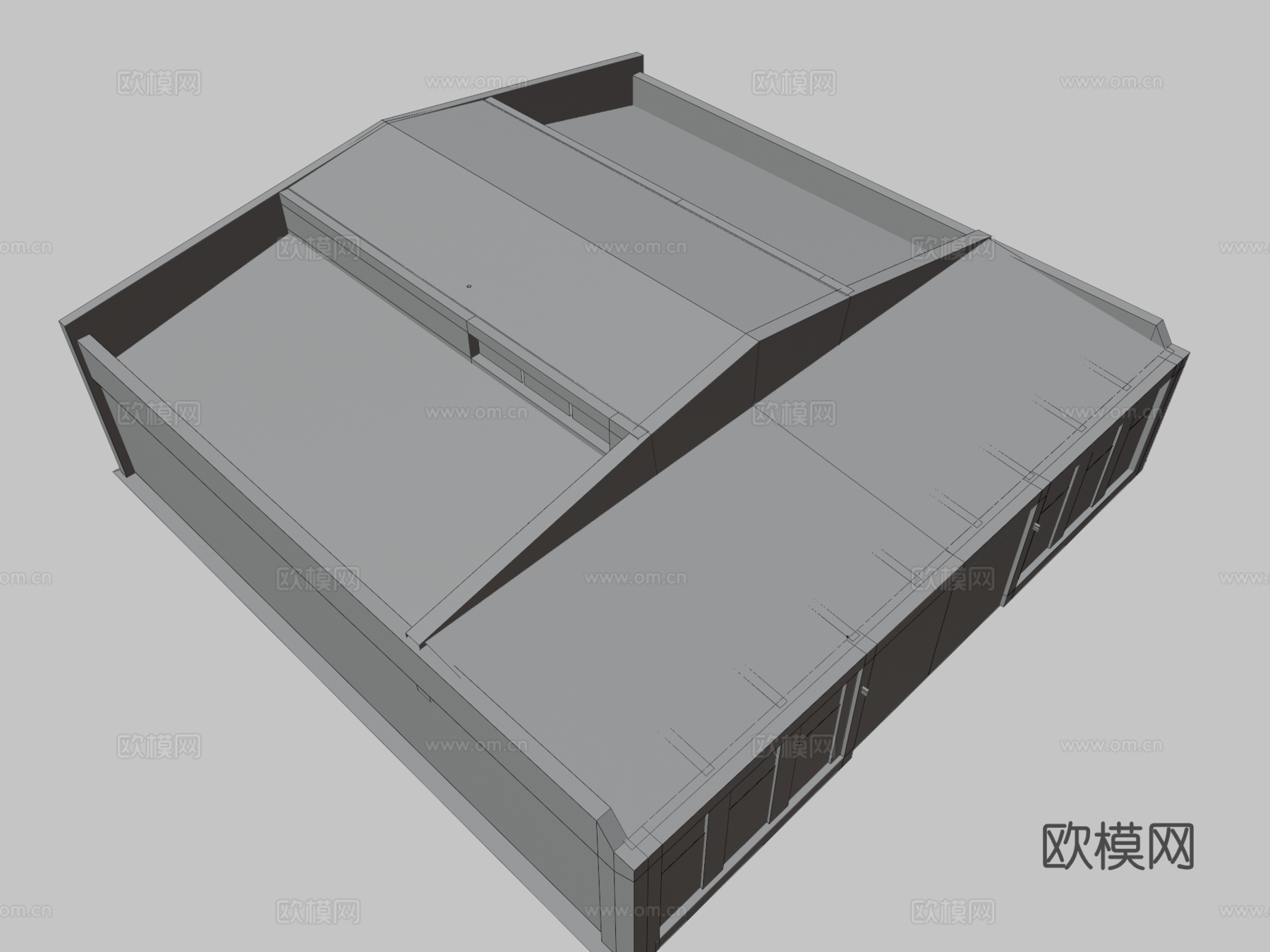 车库 仓库3d模型