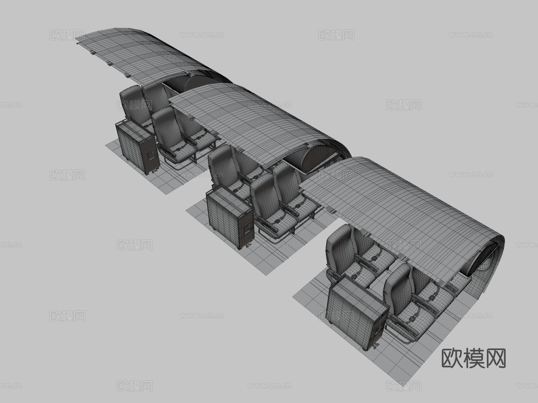 飞机座椅3d模型