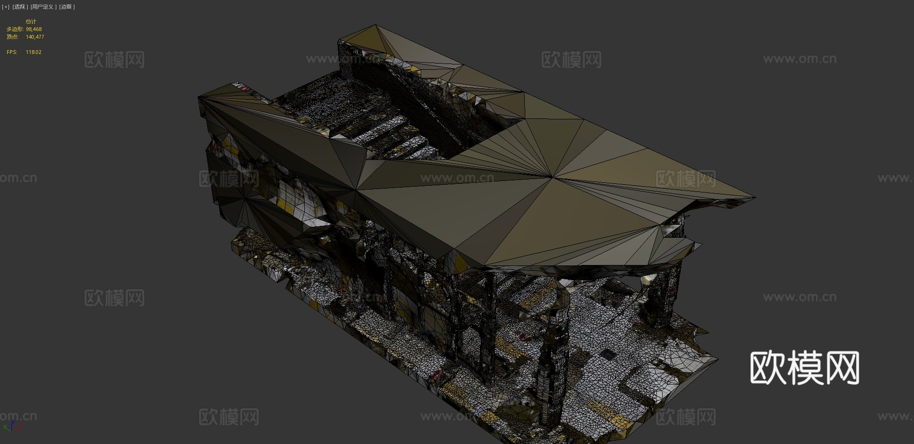 大阪地铁站楼梯3d模型