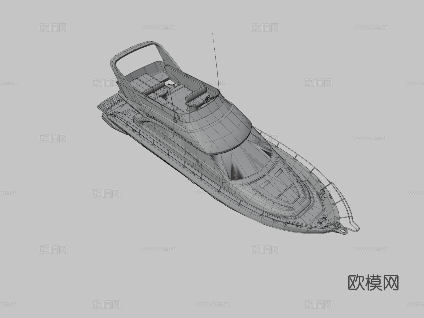 游艇 游轮 轮船3d模型