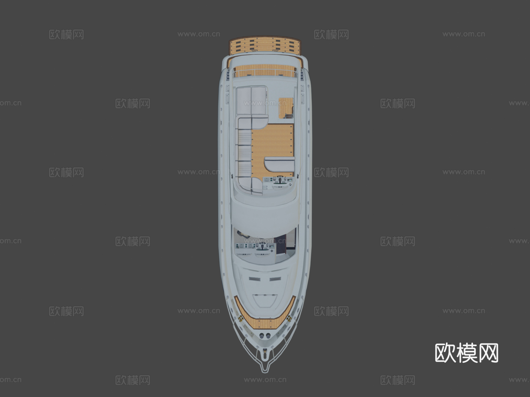 游艇 游轮 轮船3d模型