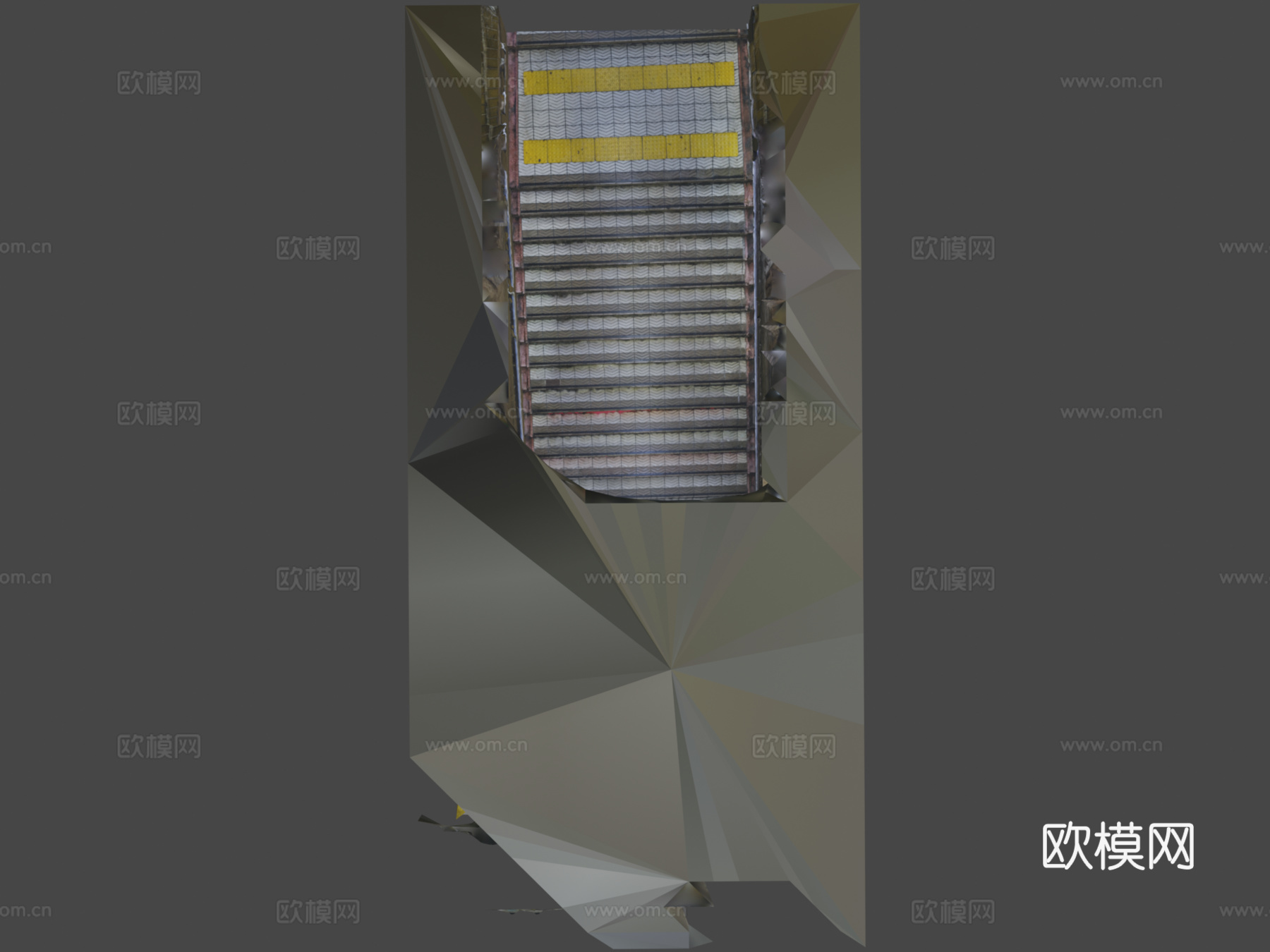 大阪地铁站楼梯3d模型