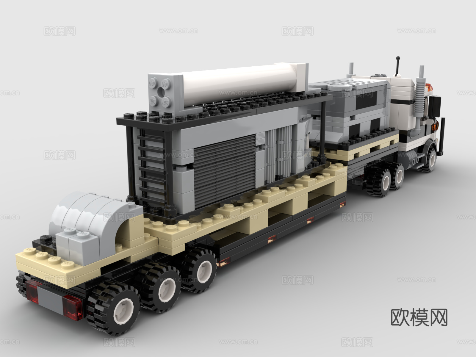 乐高 LEGO 玩具 积木运输车 卡车 货车 板车3d模型