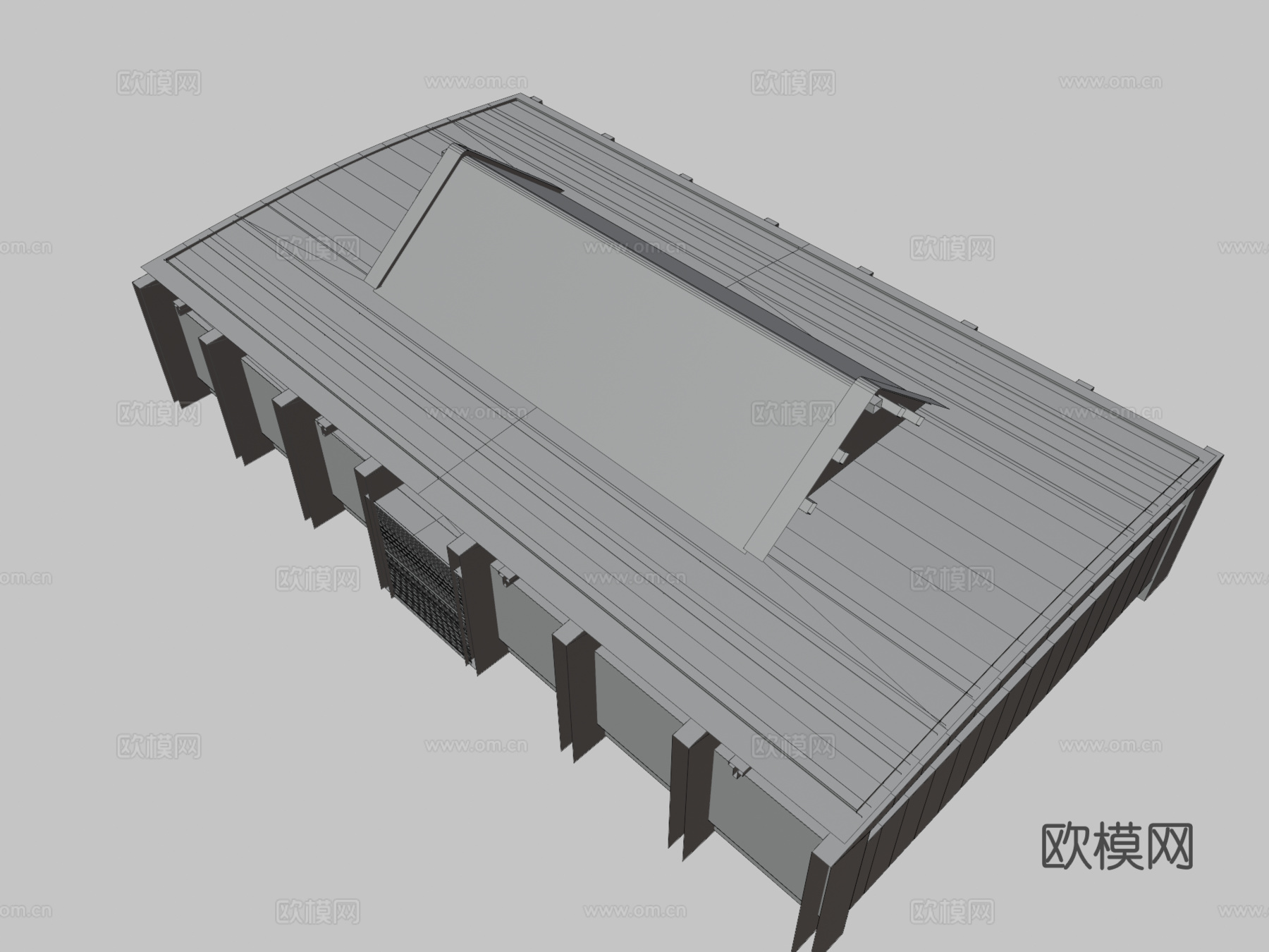 旧仓库 库房3d模型下载（渲染图3）