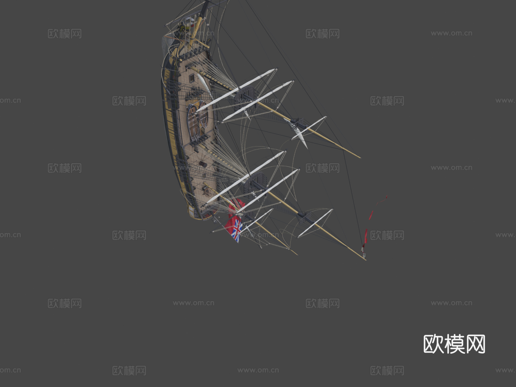 帆船 轮船 游轮3d模型