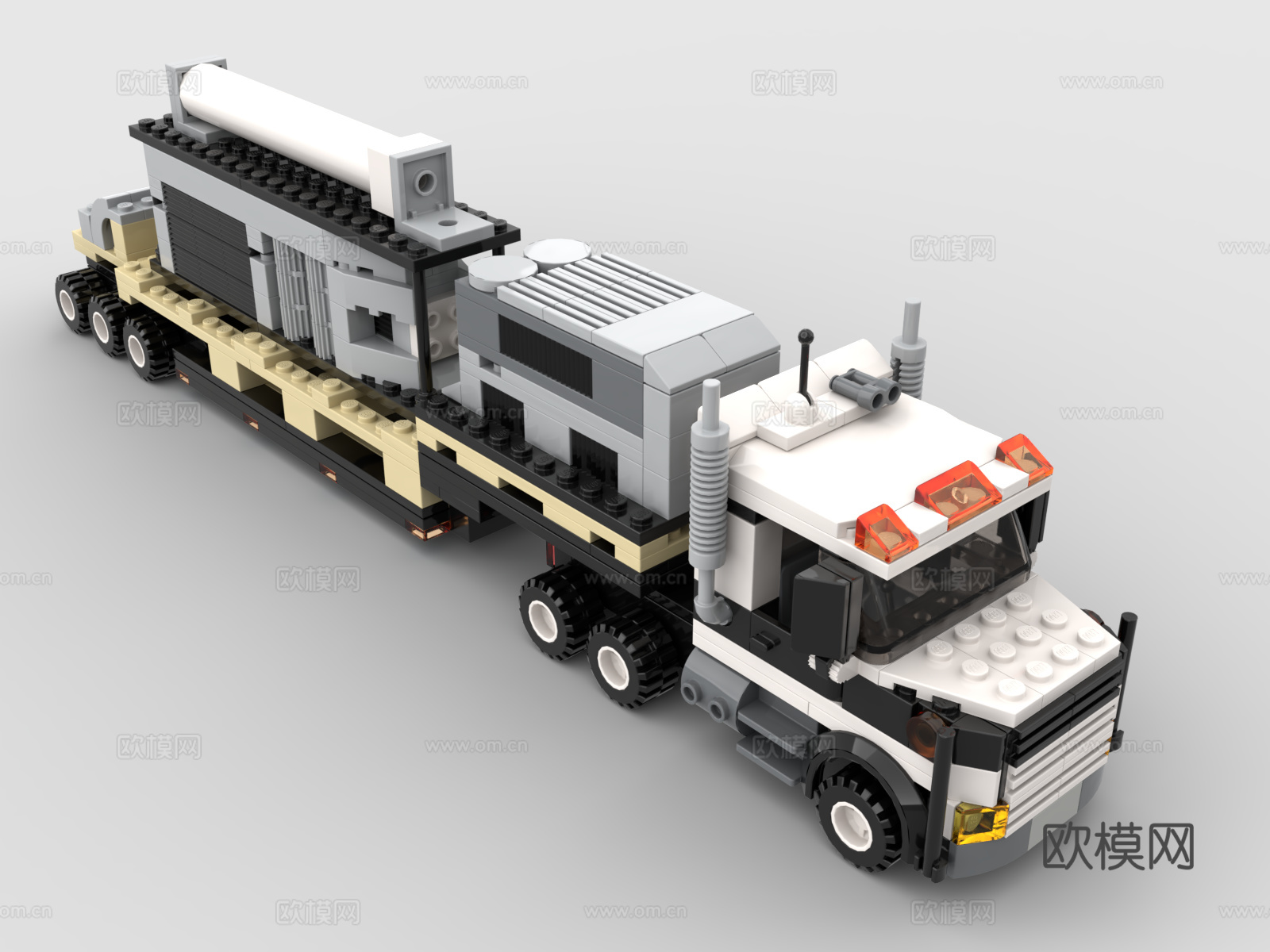 乐高 LEGO 玩具 积木运输车 卡车 货车 板车3d模型