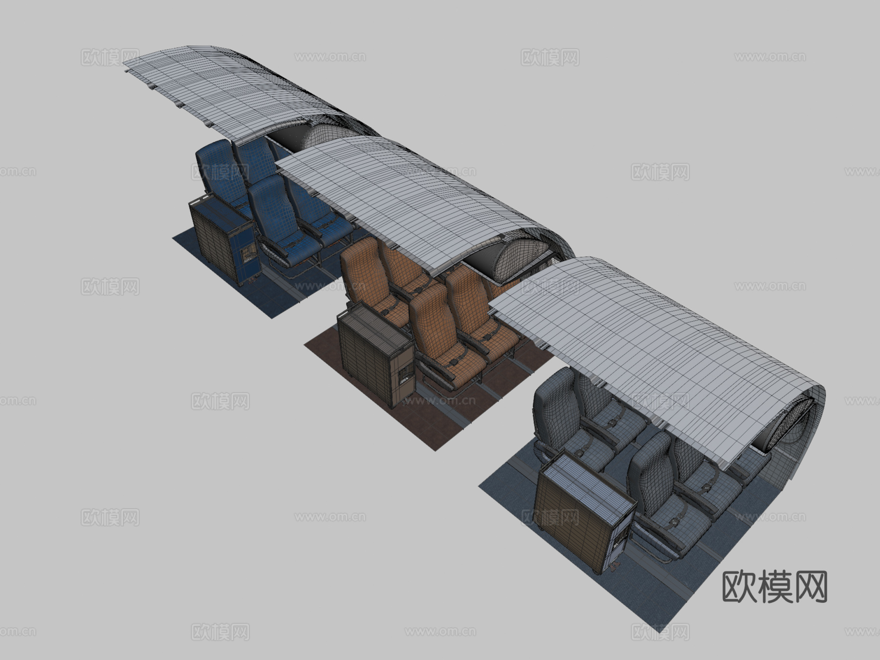 飞机座椅3d模型