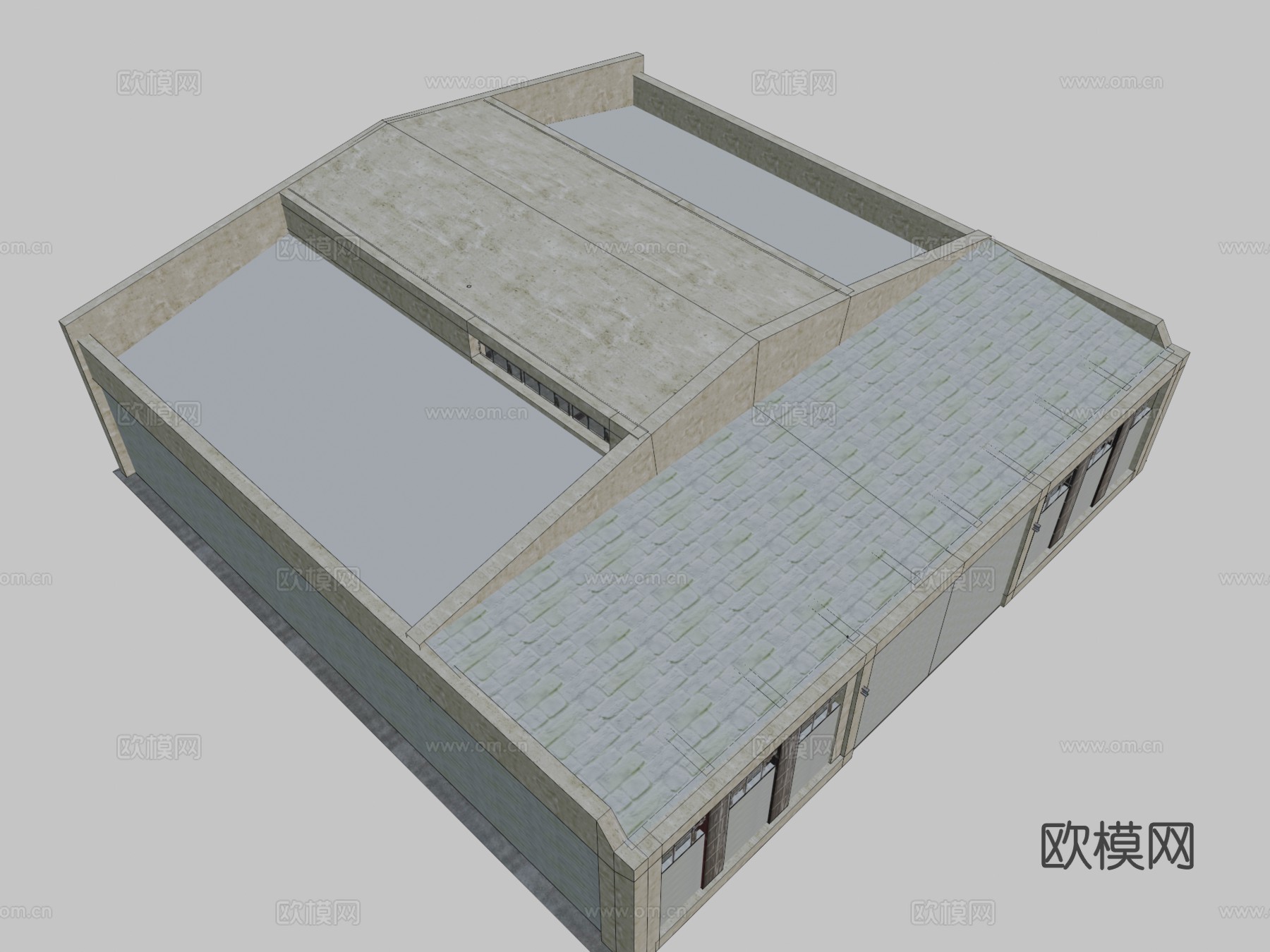 车库 仓库3d模型