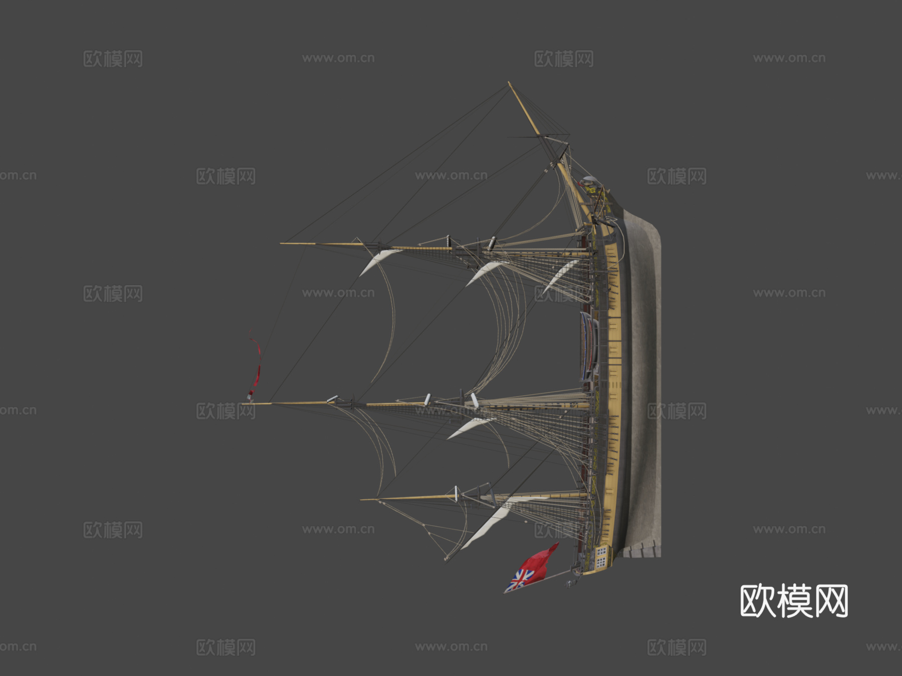 帆船 轮船 游轮3d模型