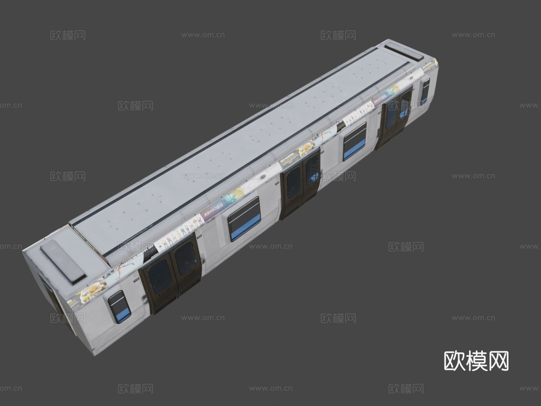 地铁车厢 城轨3d模型