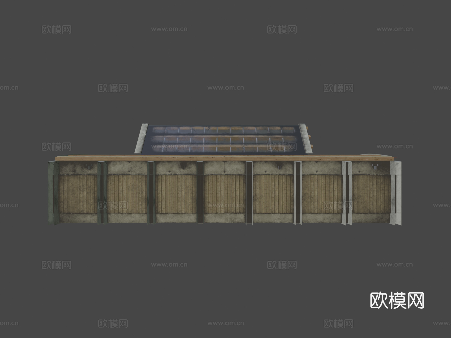 旧仓库 库房3d模型下载（渲染图6）