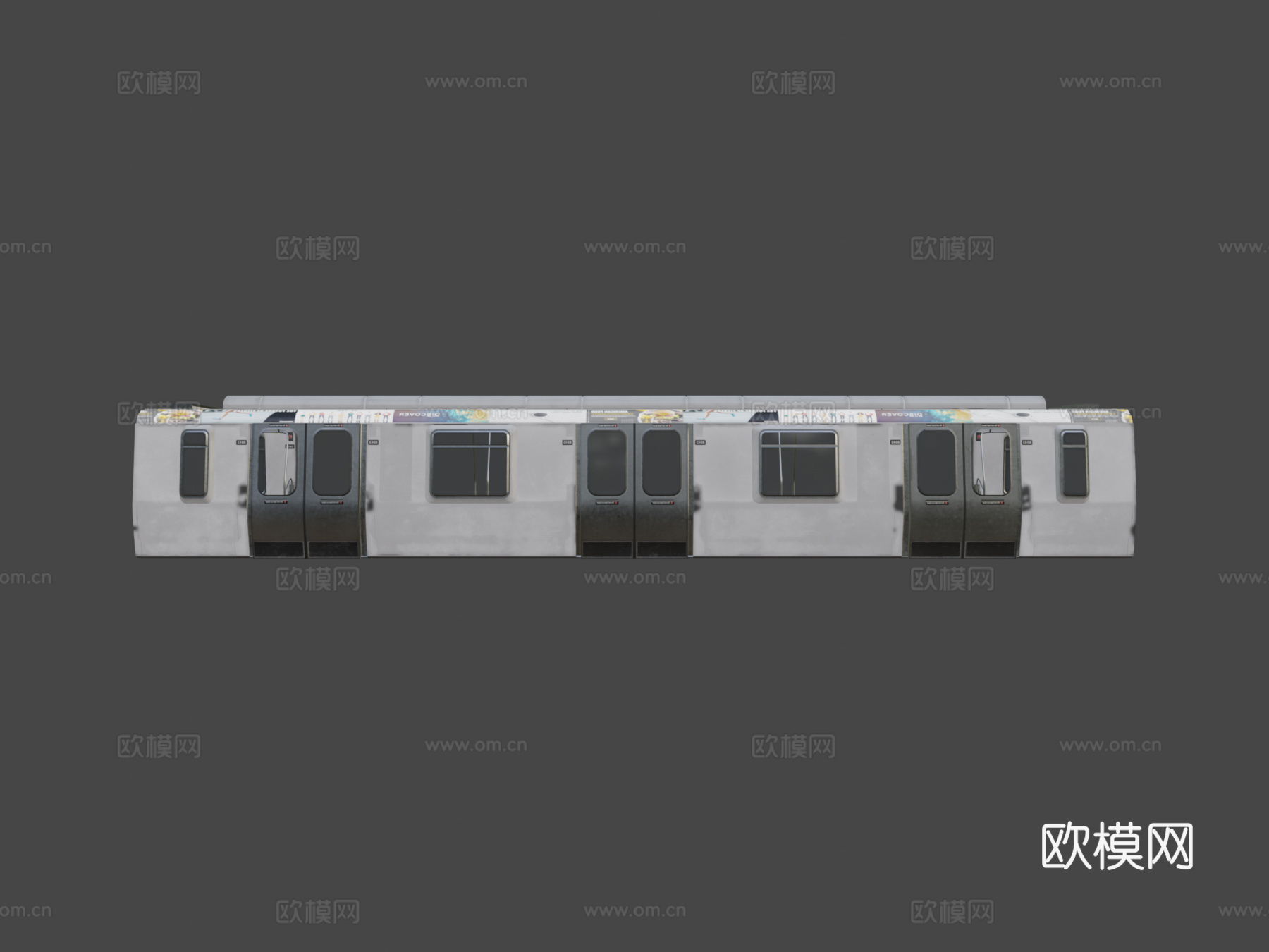 地铁车厢 城轨3d模型