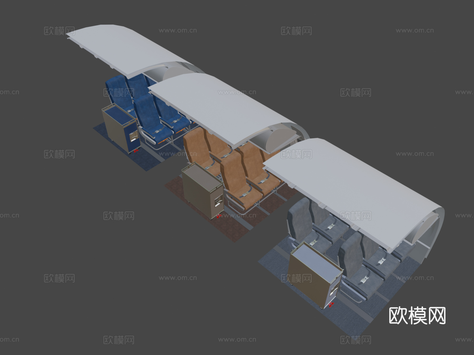 飞机座椅3d模型