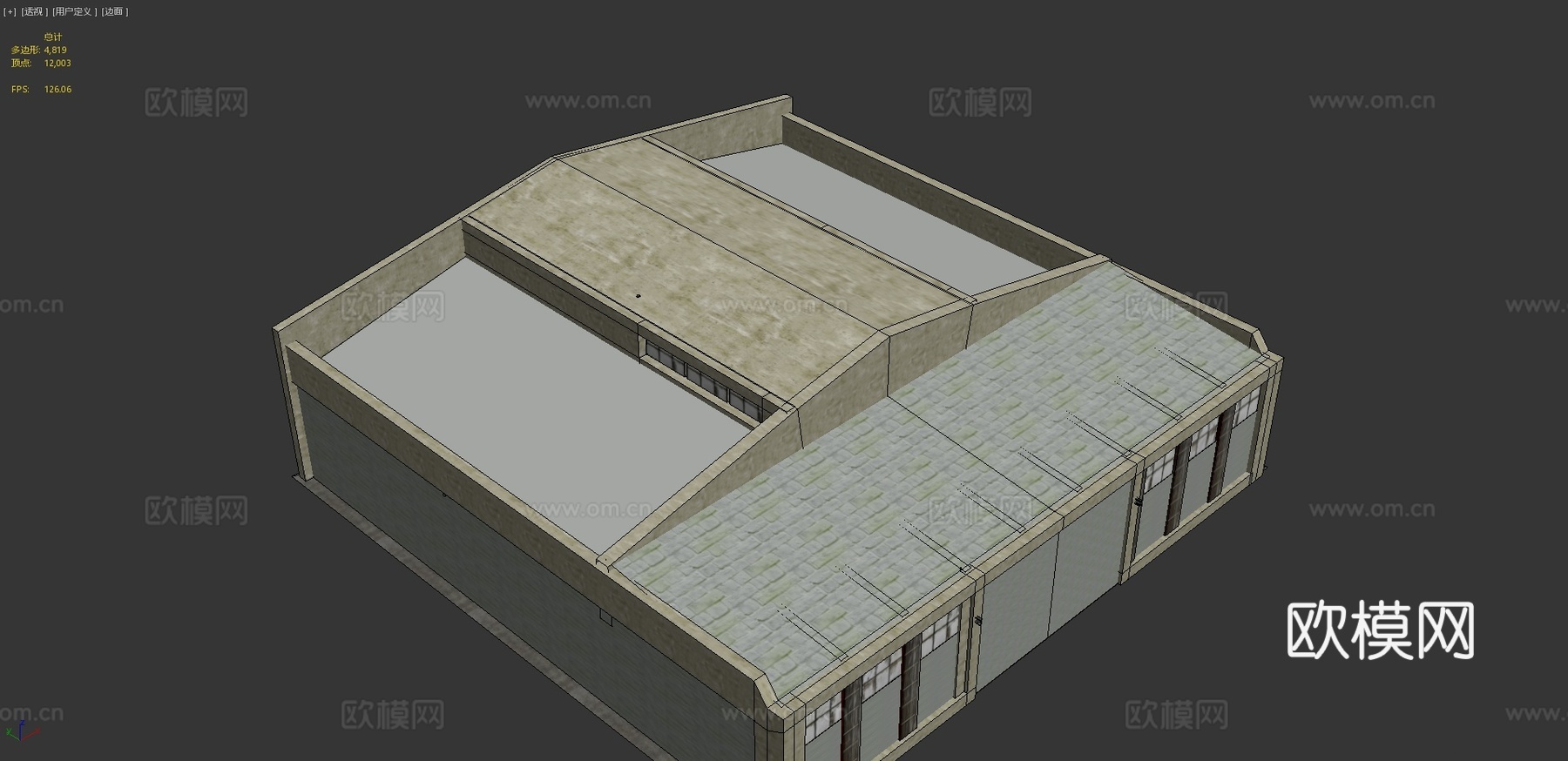 车库 仓库3d模型