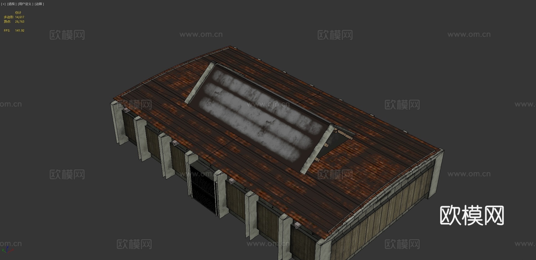 旧仓库 库房3d模型下载（渲染图4）