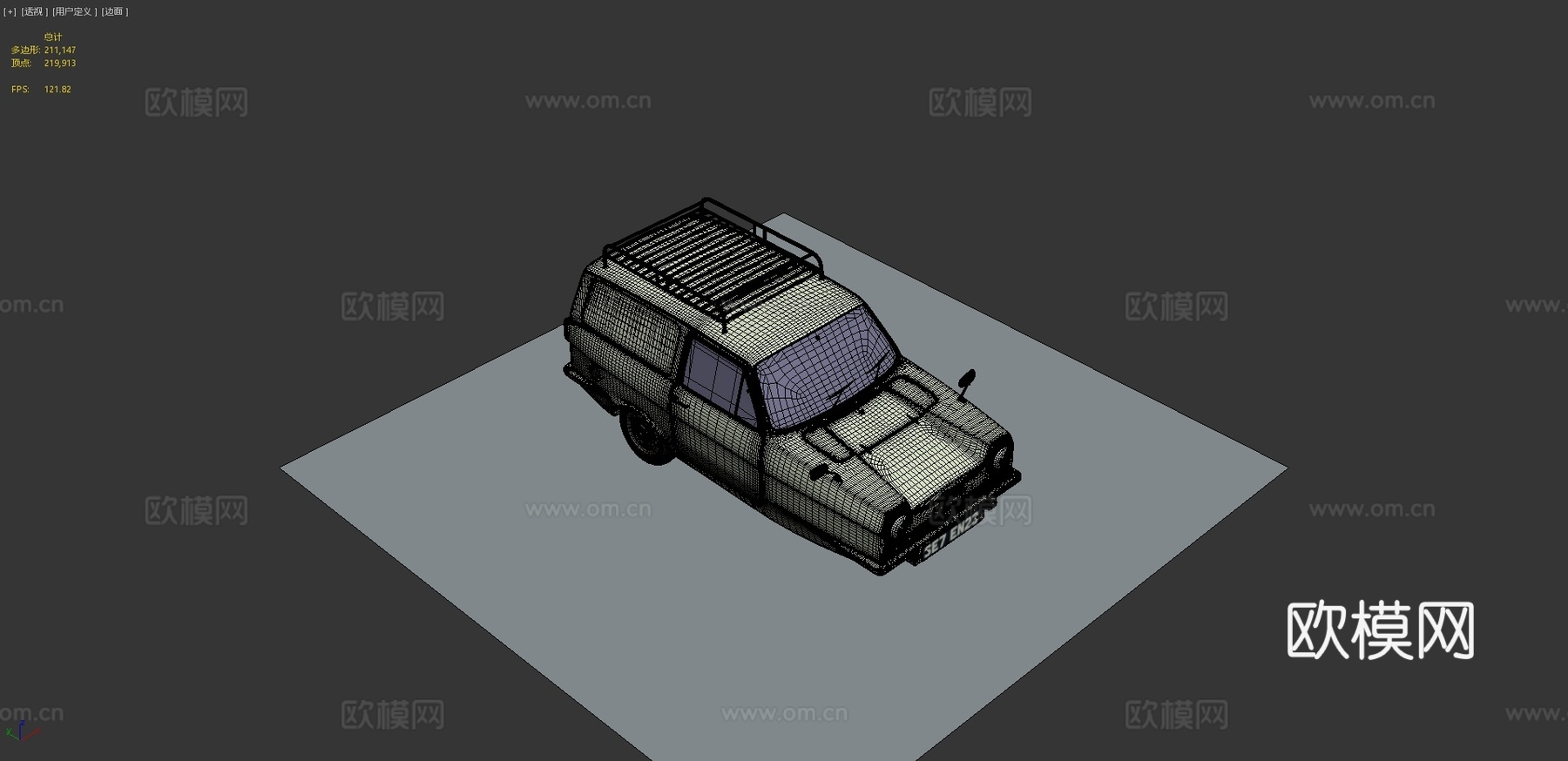 老式汽车3d模型