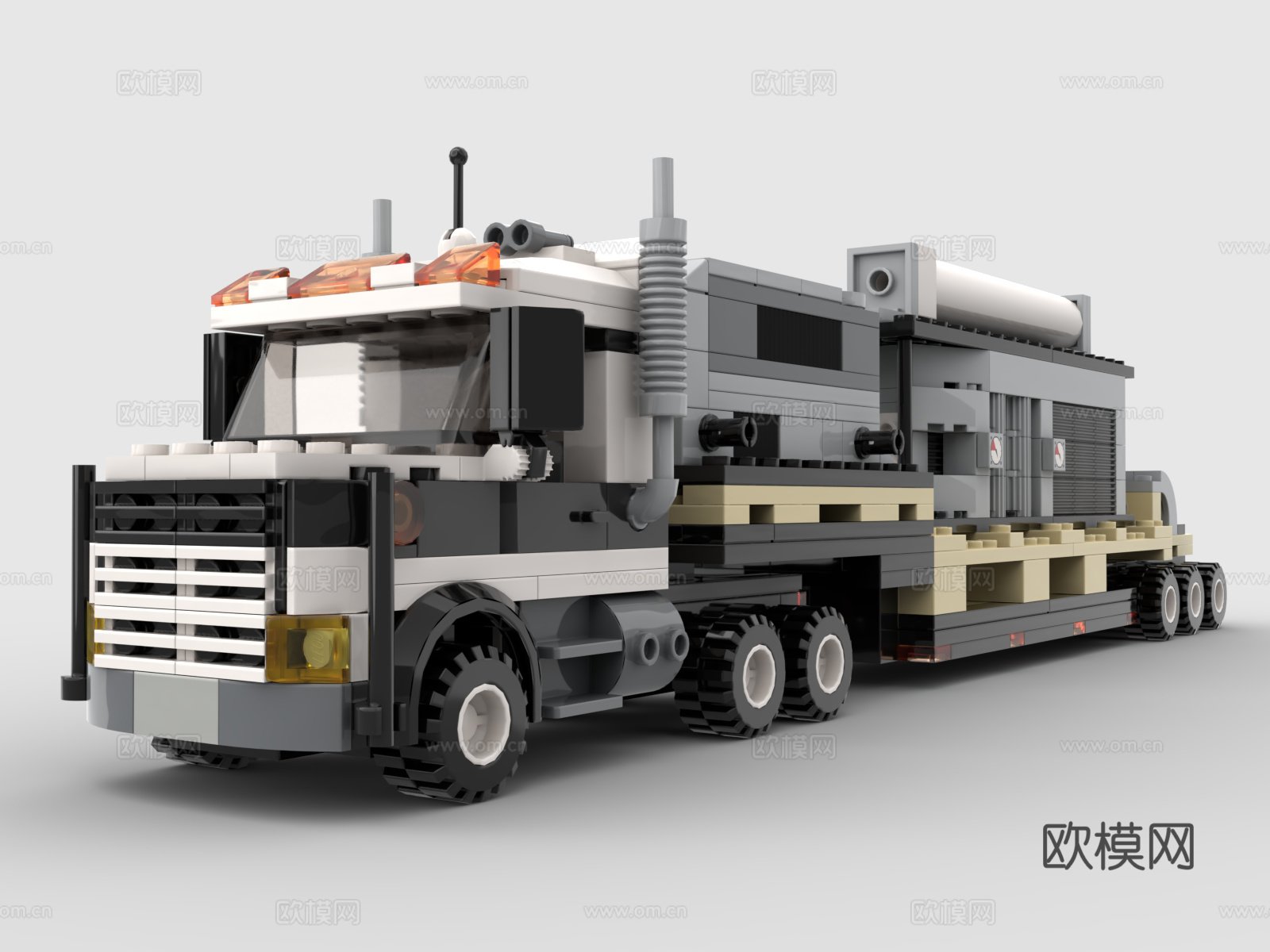 乐高 LEGO 玩具 积木运输车 卡车 货车 板车3d模型