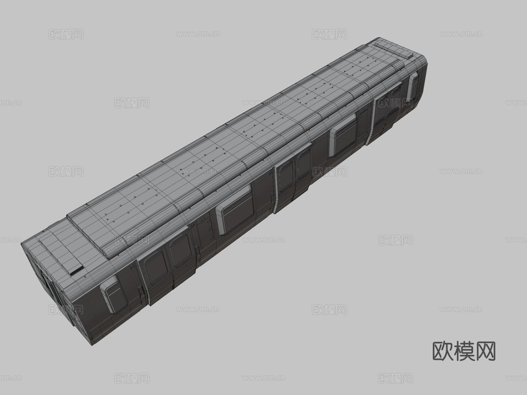 地铁车厢 城轨3d模型