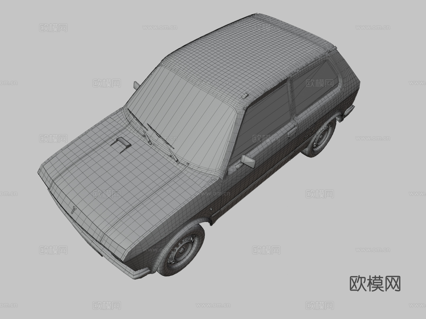 老式汽车3d模型