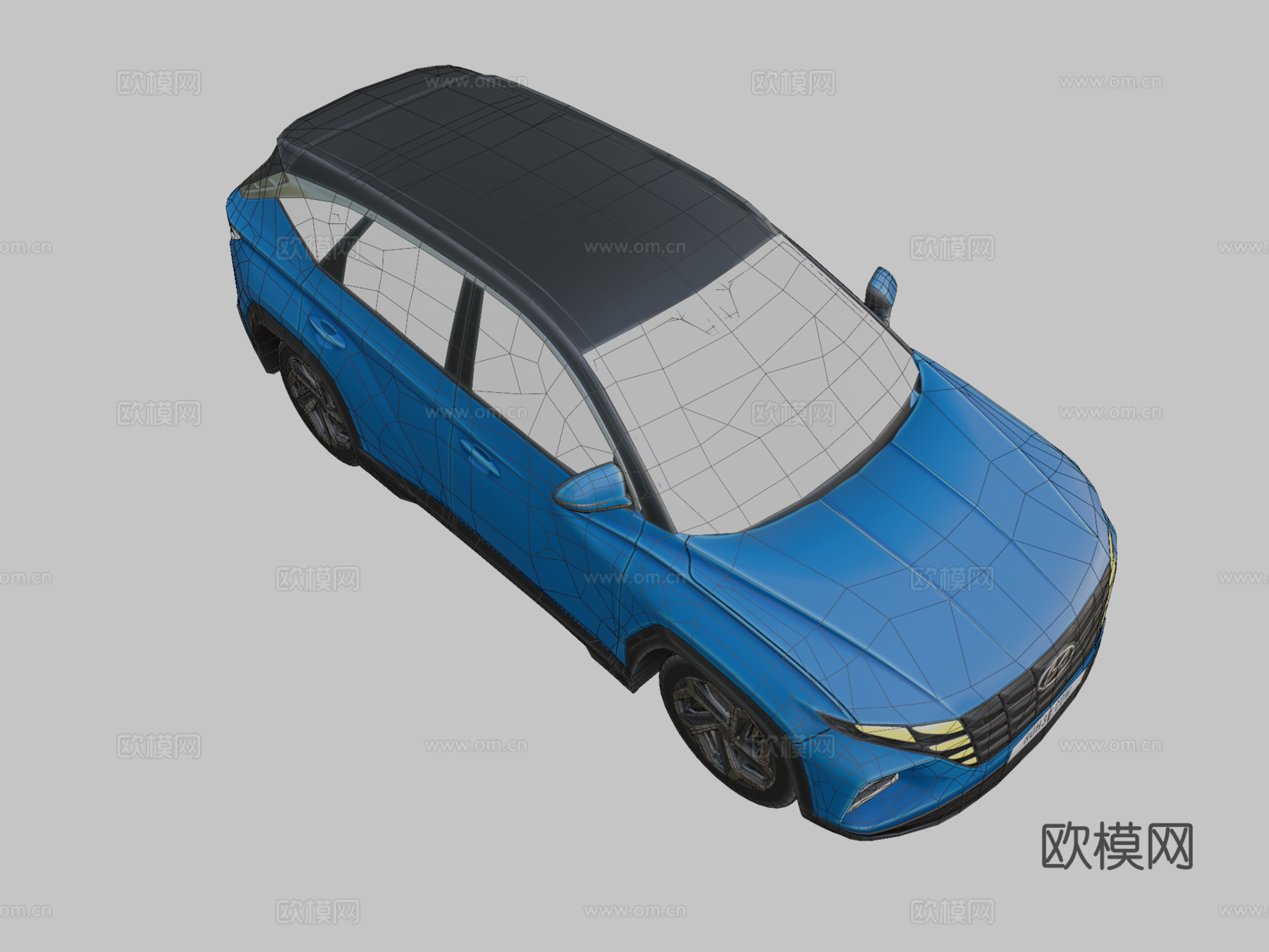 现代汽车3d模型