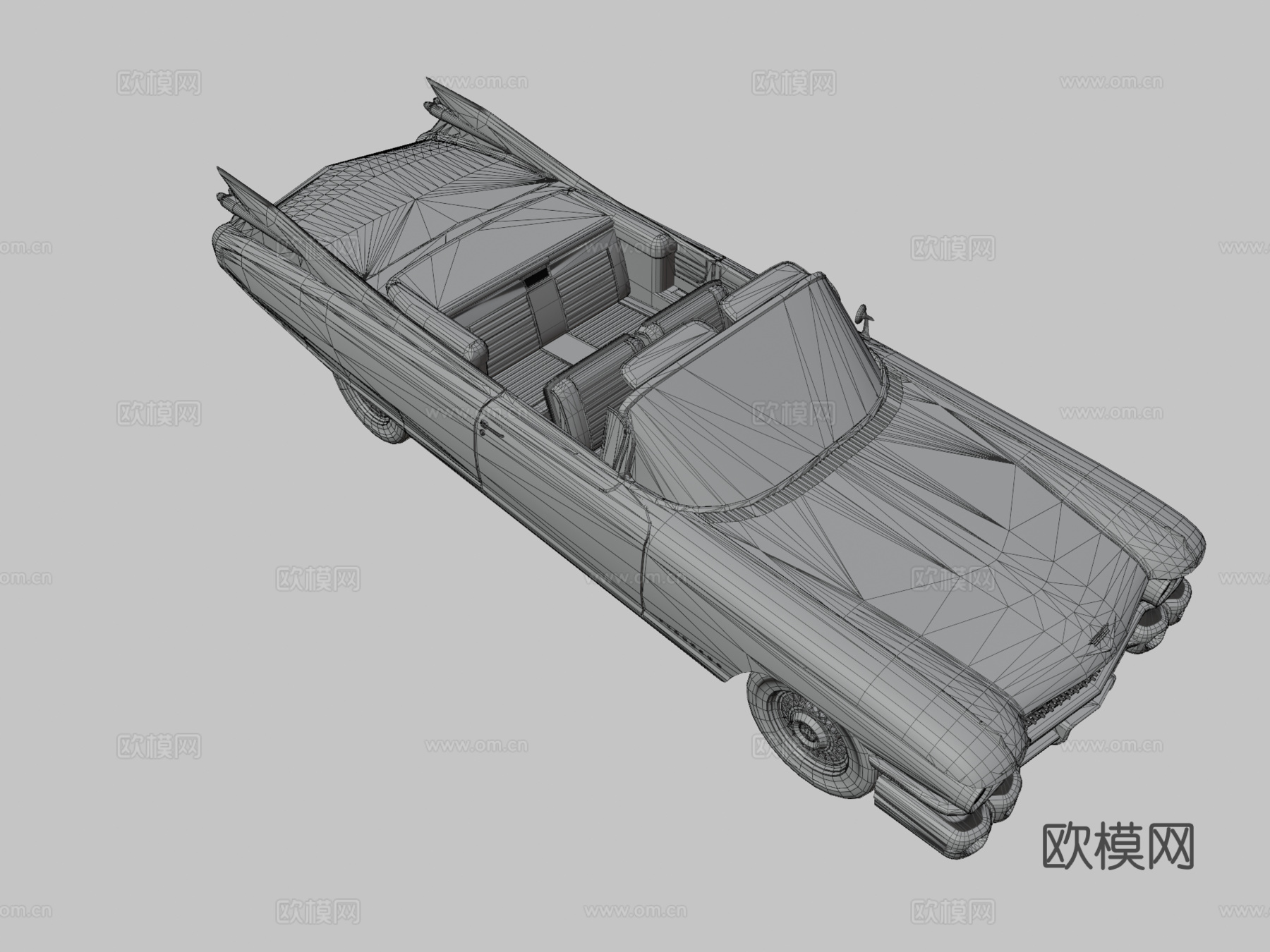 凯迪拉克汽车3d模型