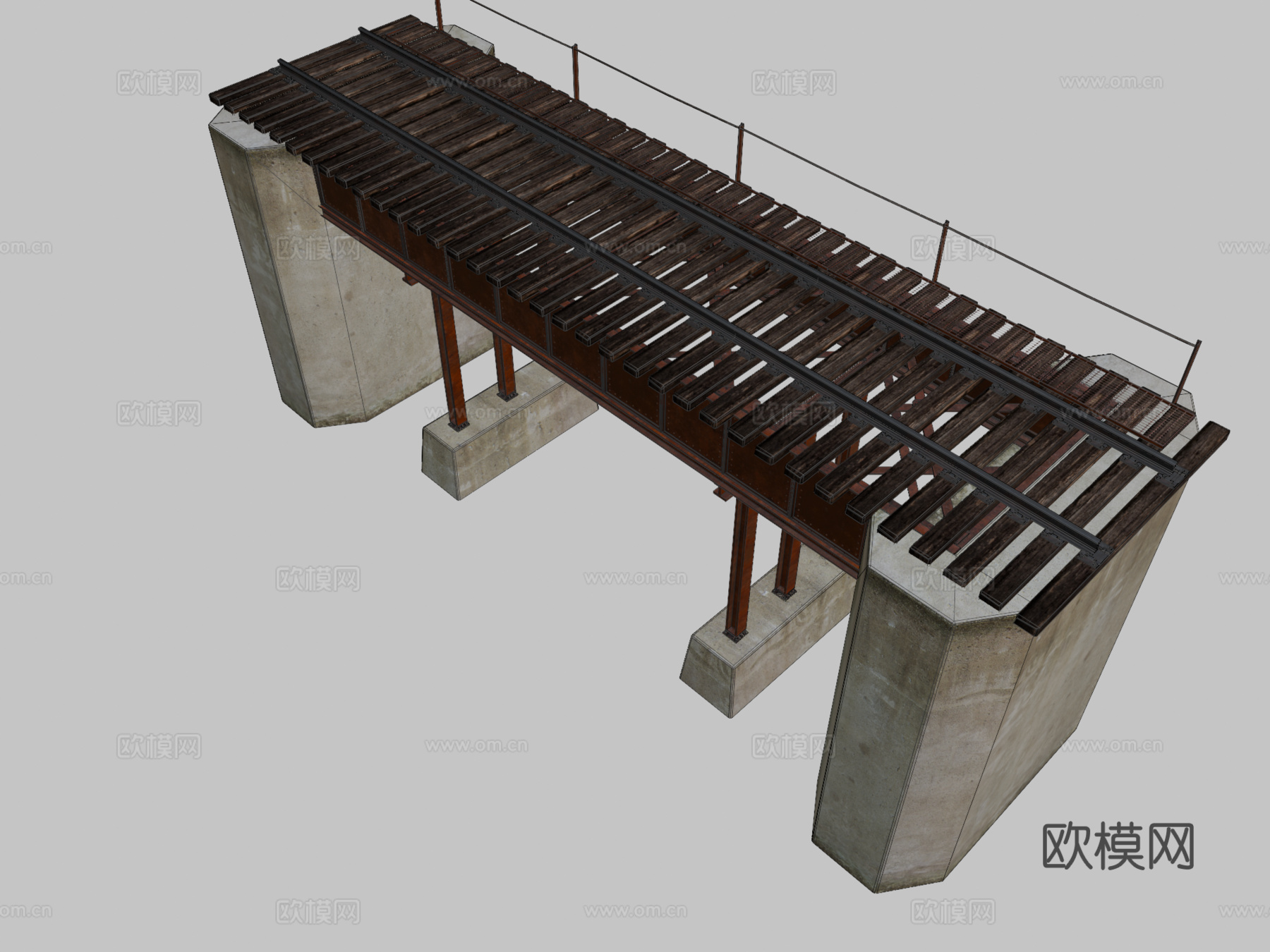 铁路旧桥3d模型