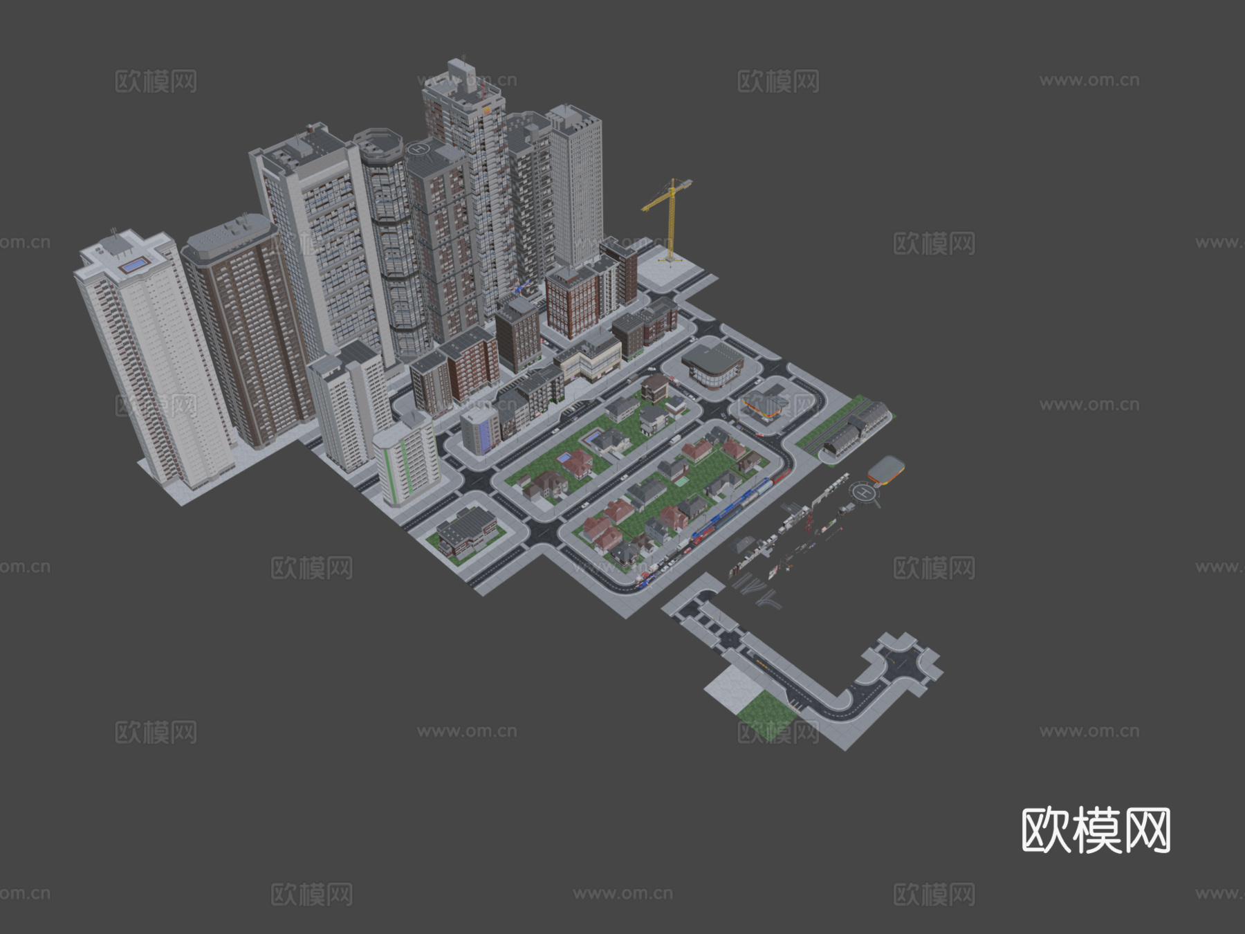 游戏城市3d模型