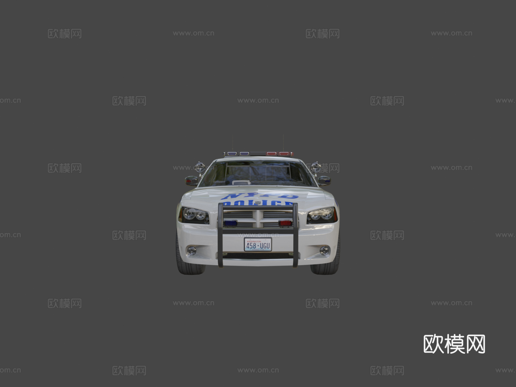 纽约警车道奇3d模型